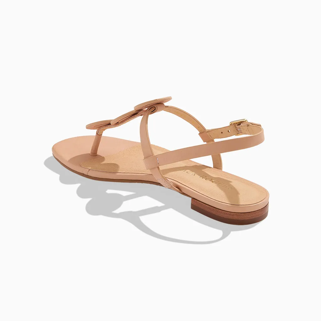 Worth Flat Sandal Dive Gear Polish Look
