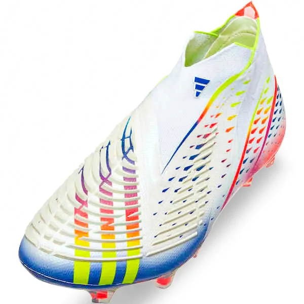 Fast Launch adidas Predator Edge  FG (White/Multi)
