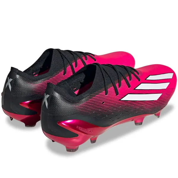 adidas X Speedportal.1 Firm Ground Soccer Cleats (Tam Shock Pink/Core Black) Speed Lock