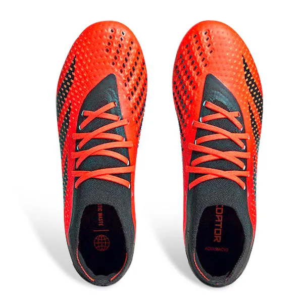 Padded Fit Dribbling Skills Adidas Predator Accuracy.2 Firm Ground Soccer Cleats (Team Solar Orange/Black)