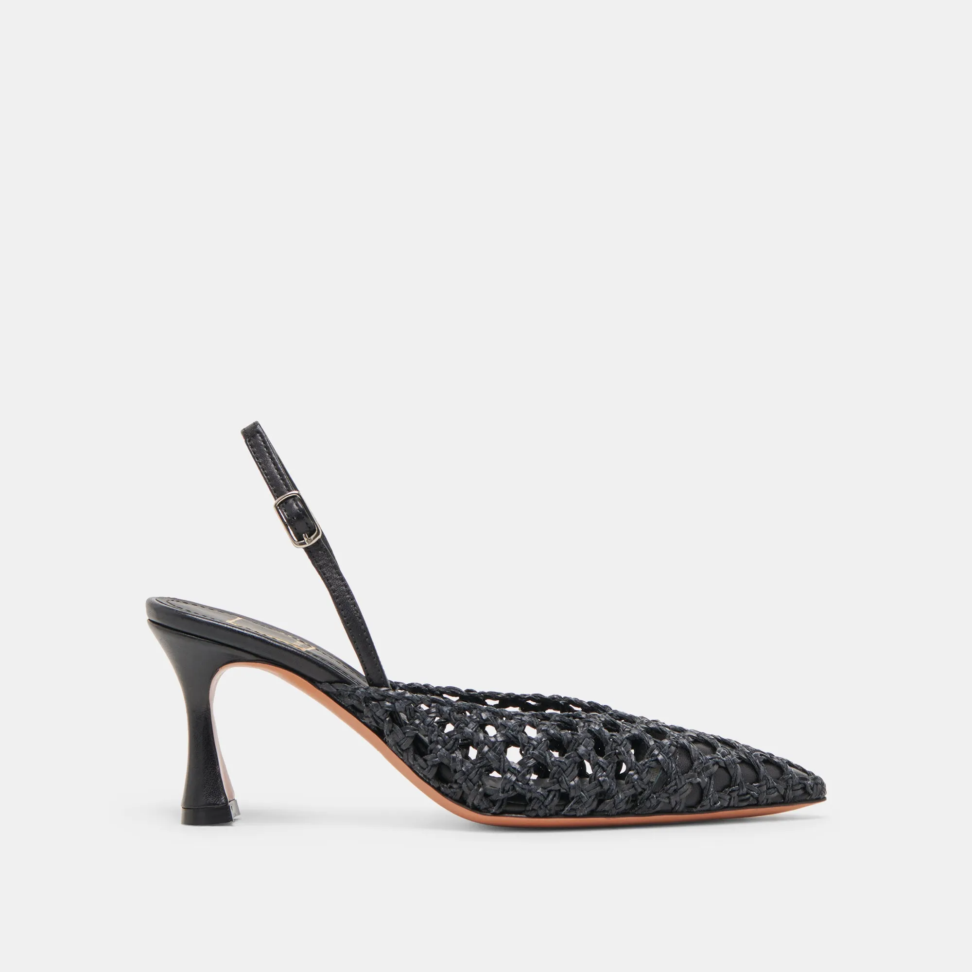Teddy Heel Boots Casual High Heels for Women GLORIA HEELS BLACK WOVEN