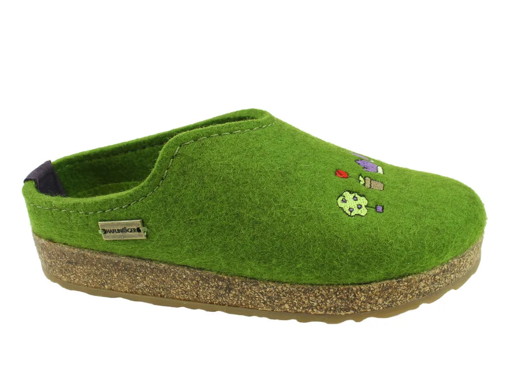Comfort arch TPU Stability Haflinger Clogs Grizzly Gardening Green