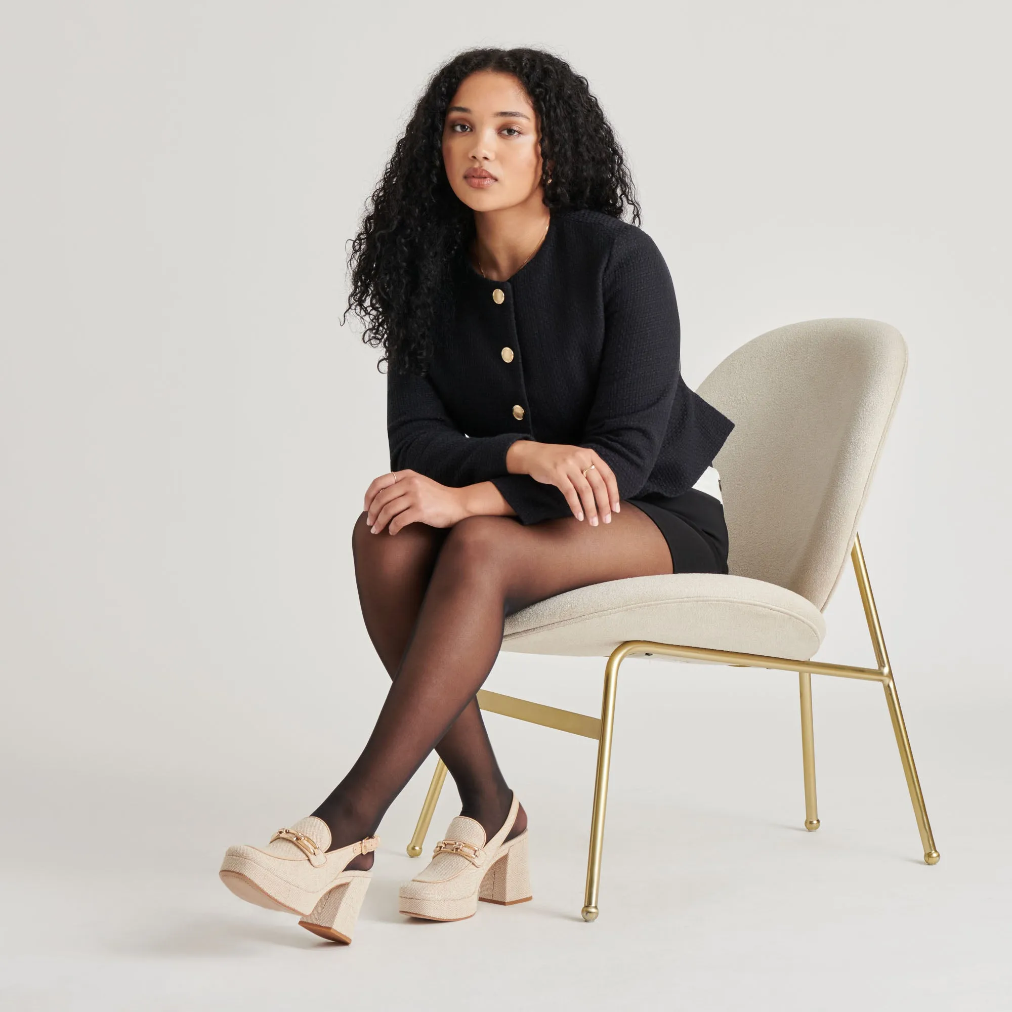 Flexible Soles SIRUS HEELS SANDSTONE WOVEN
