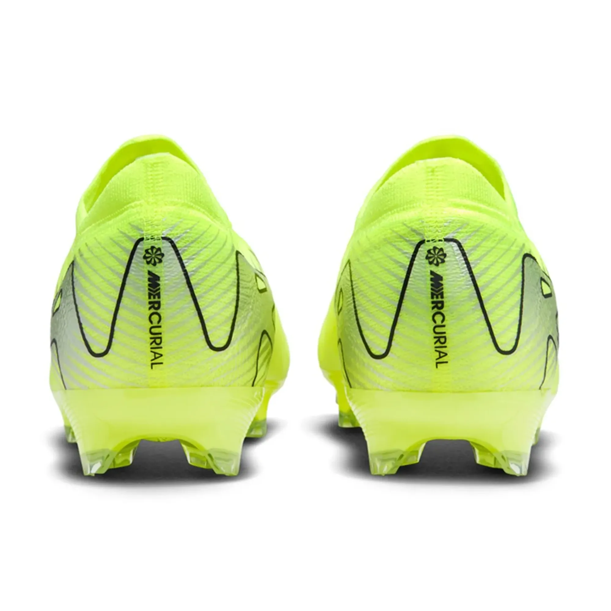 Nike Zoom Vapor 16 Pro FG Soccer Cleats (Volt/Black) Stretch Collar Push Strength