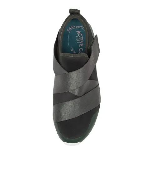 ZIERA FARRELL BOTTLE GREEN Step Tall Reinforced toe