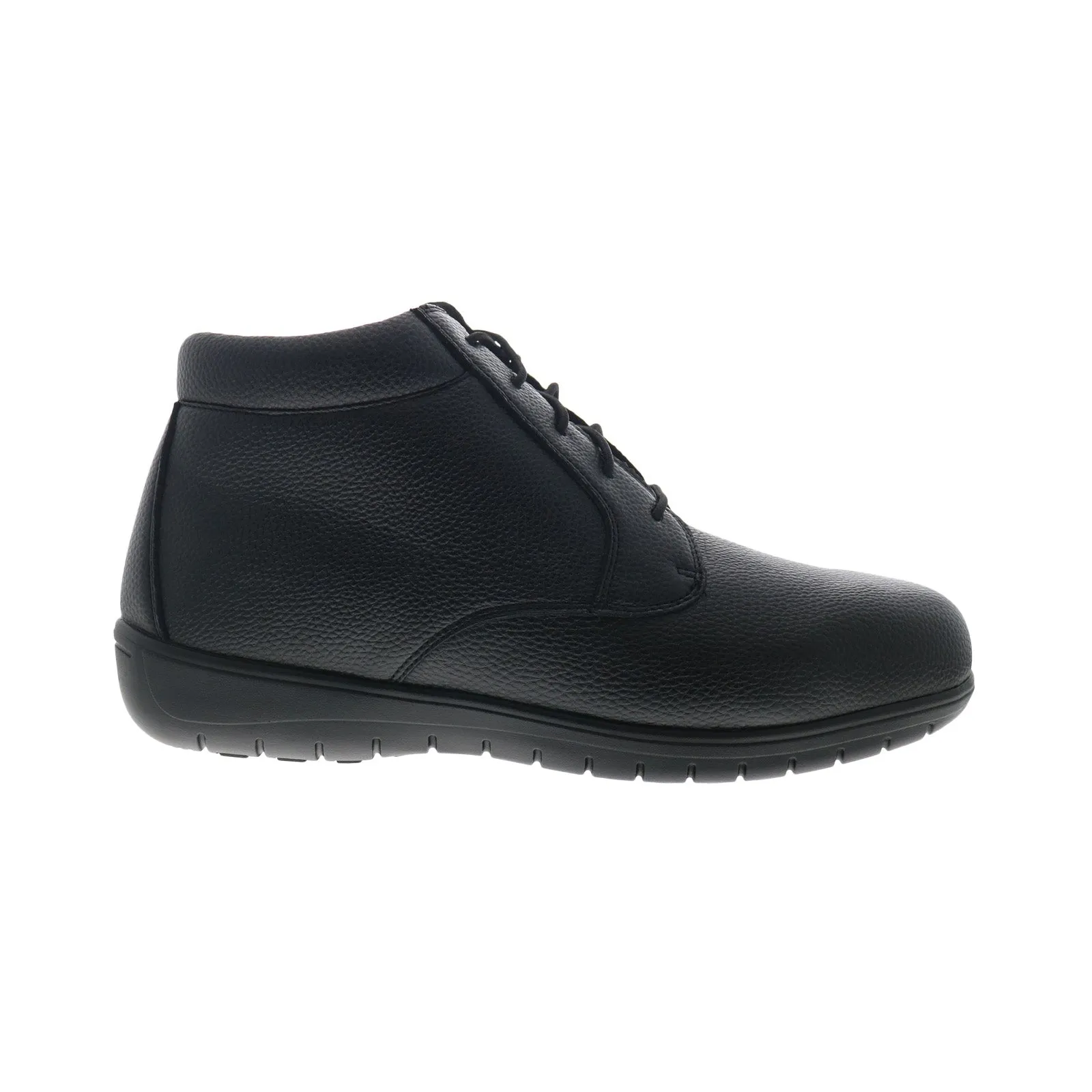 Footsaver by Drew Domino 90678-P1 Mens Black Wide Casual Dress Boots Winter Protection Nature Ready