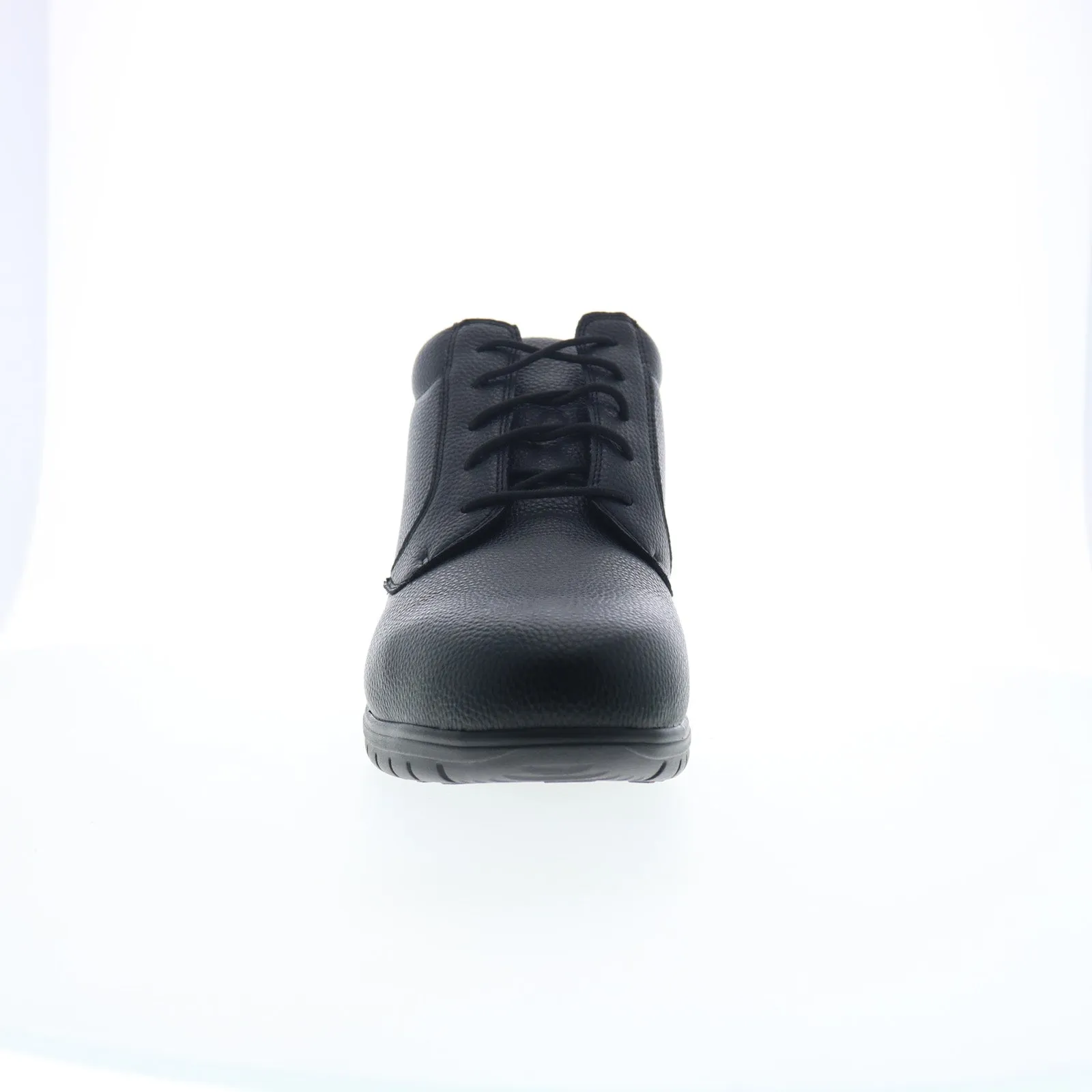 Comfortable Straps Fashion Fit Footsaver by Drew Domino 90678-P1 Mens Black Wide Casual Dress Boots