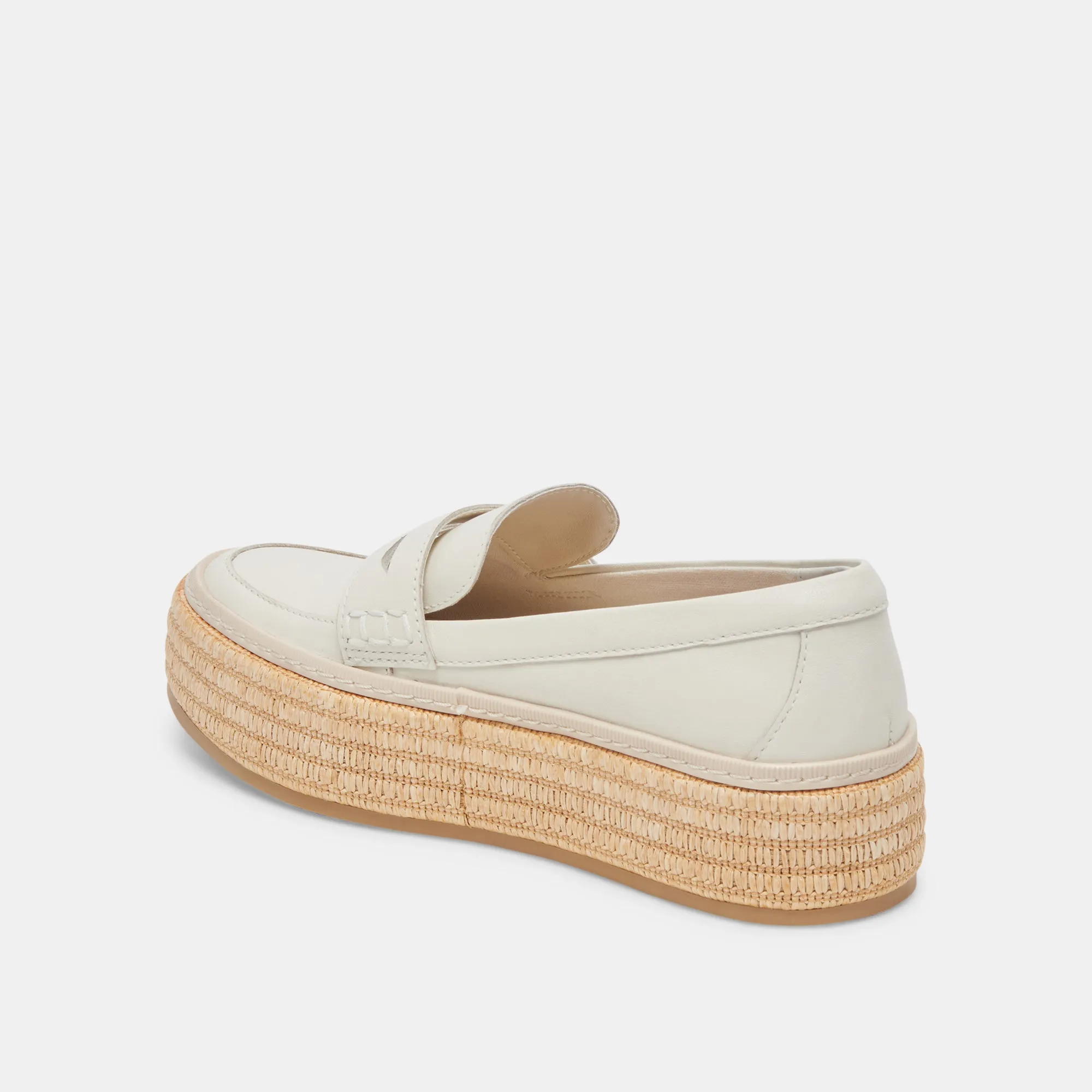 RANNA LOAFERS IVORY LEATHER Lightweight Build