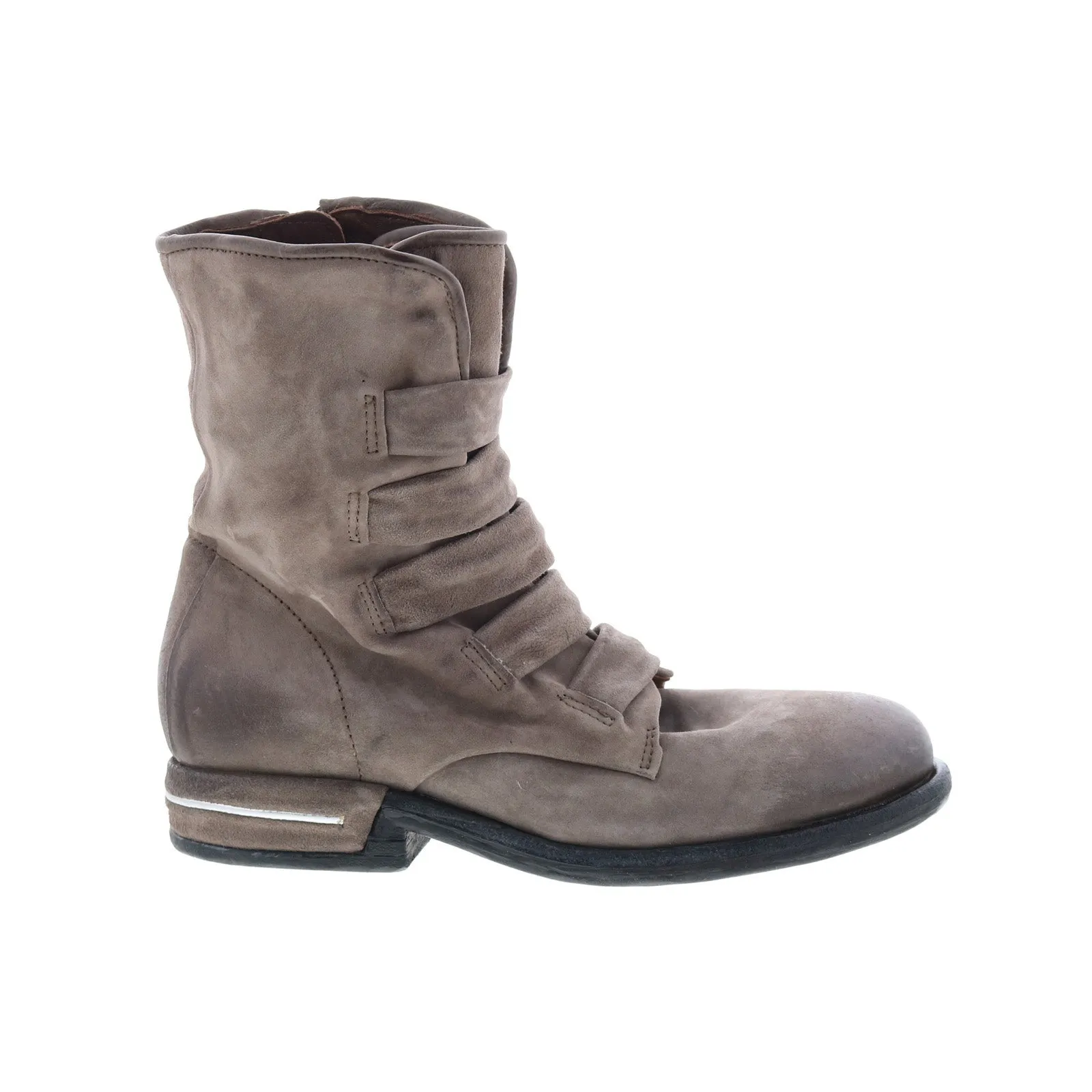 A.S. 98 Traver Womens Gray Leather Zipper Casual Dress Boots Street Fashion