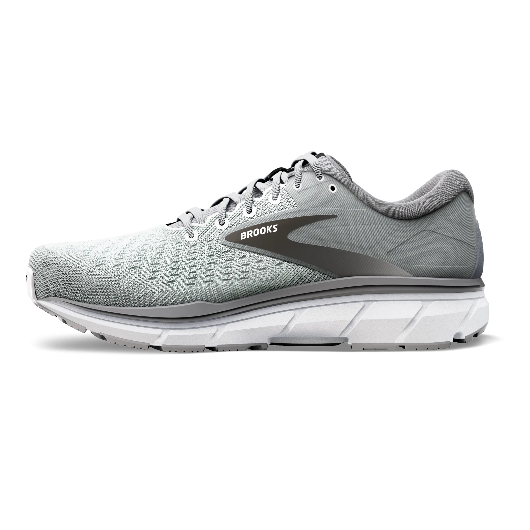 Men's Dyad 11 slow run running on a wooden track shoes