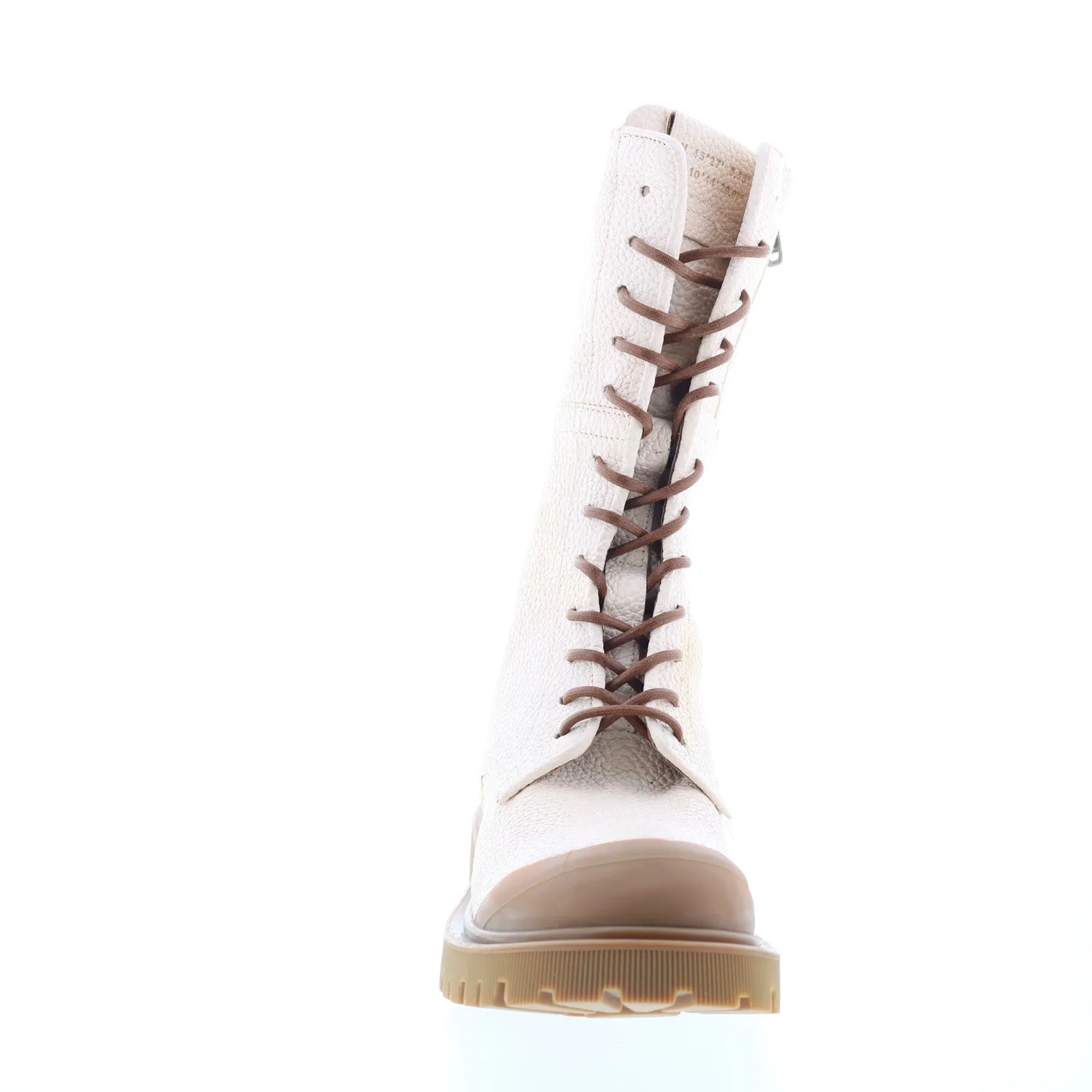 Sturdy Construction A.S. 98 Trevy Womens Beige Leather Zipper Casual Dress Boots
