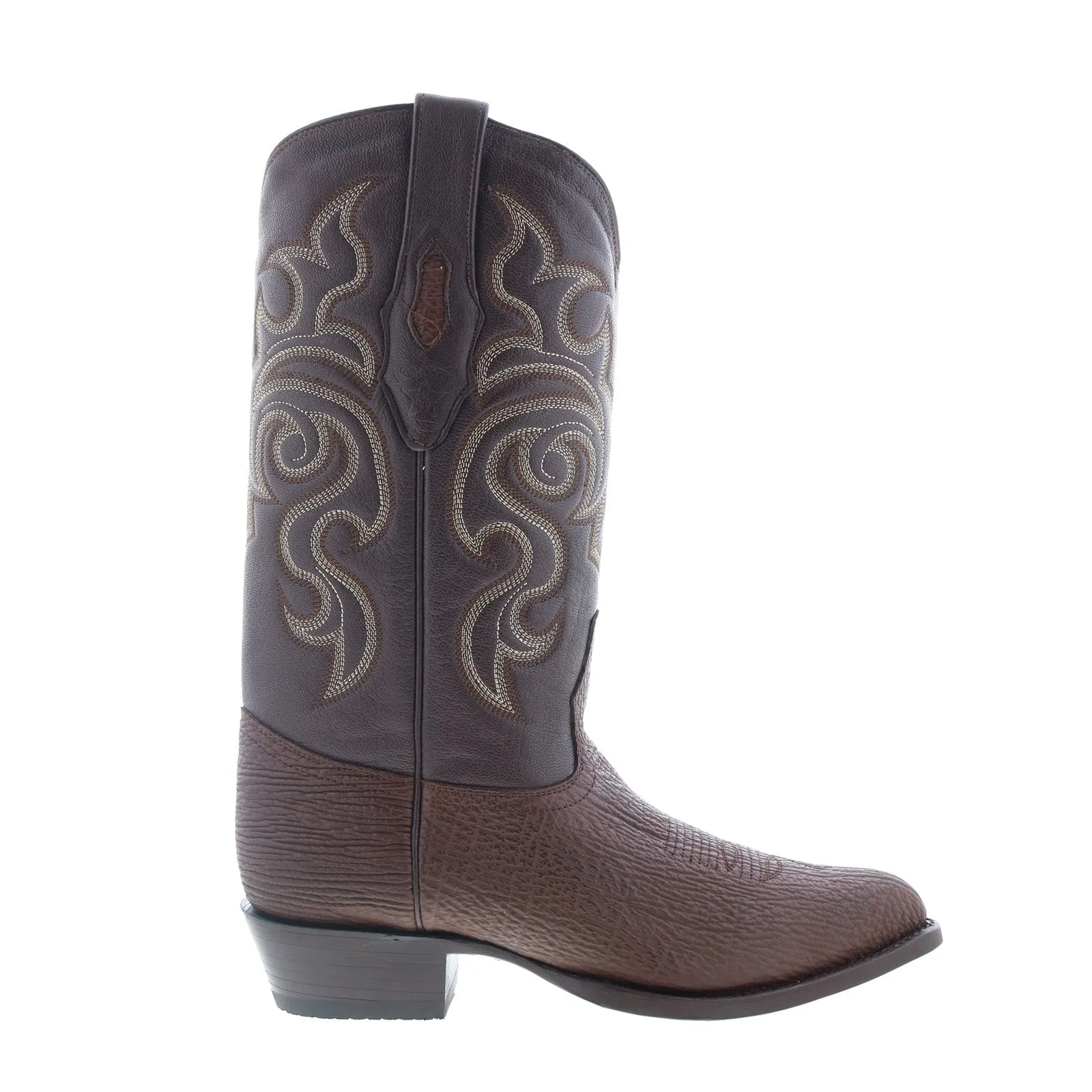 Heavy Duty Performance Textile Lining Los Altos J-Toe Shark 990907 Mens Brown Wide Leather Cowboy Western Boots