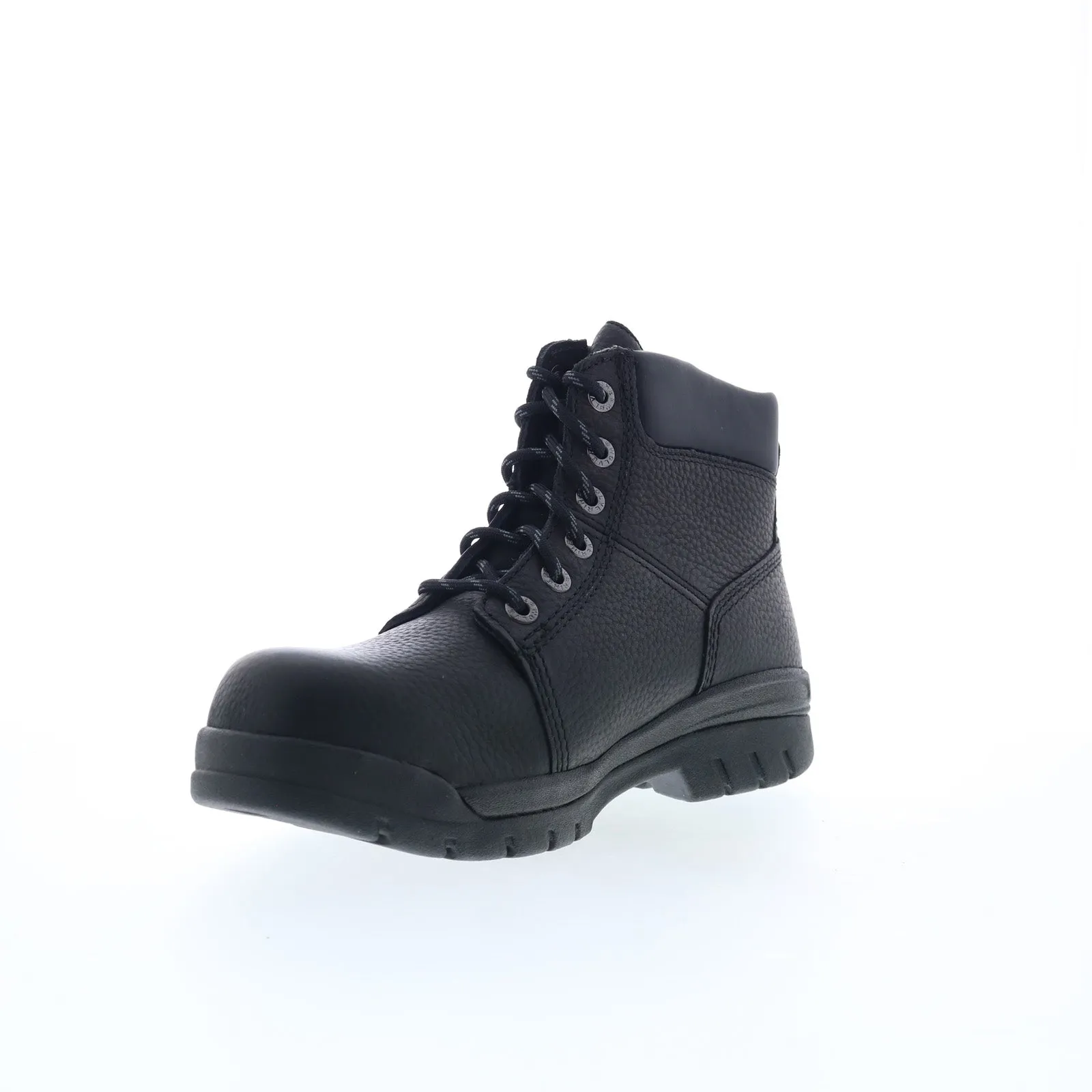Water Line Fashion Focused Wolverine Marquette 6" Steel Toe EH Slip Resistant Mens Black Work Boots