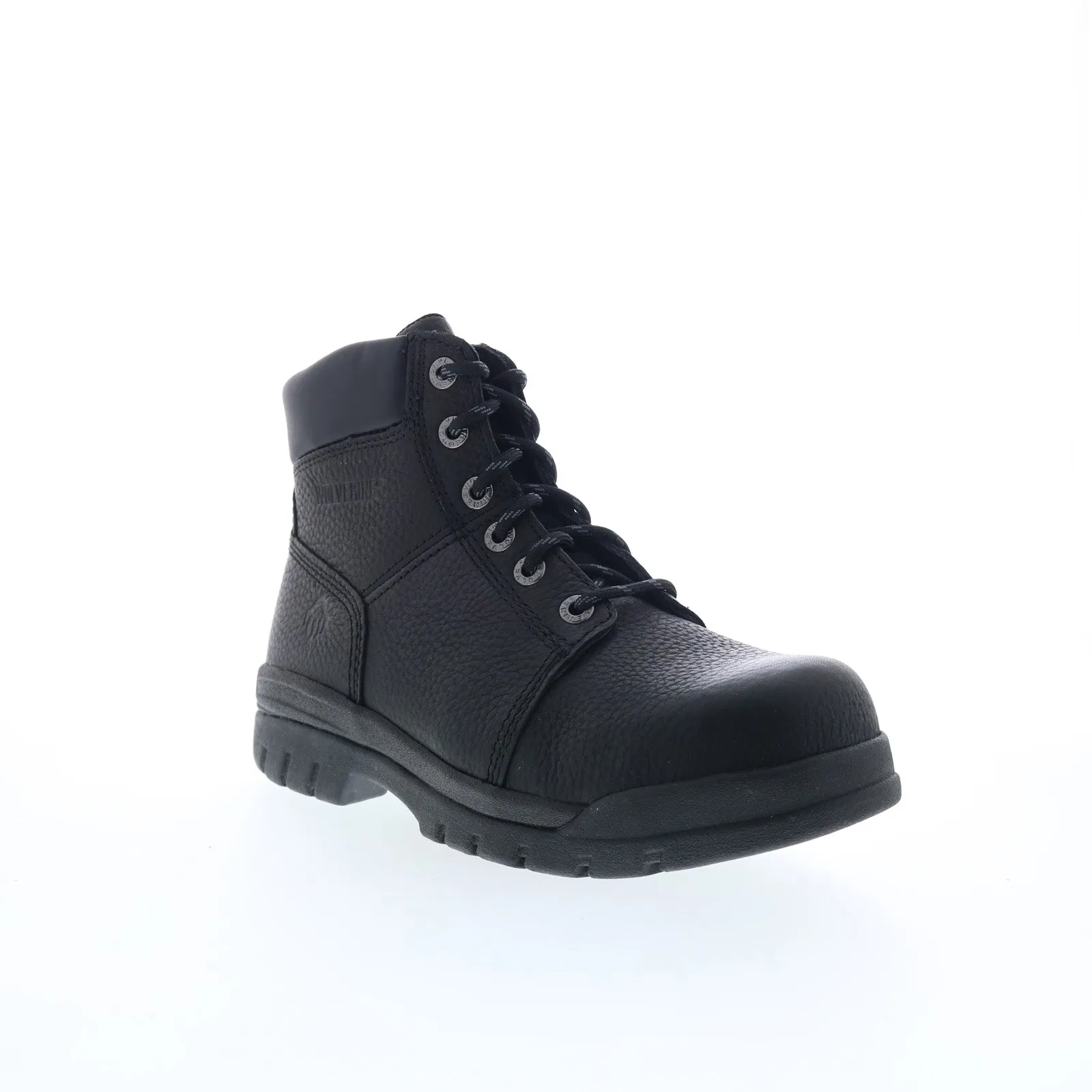 Rain Shield Wolverine Marquette 6" Steel Toe EH Slip Resistant Mens Black Work Boots