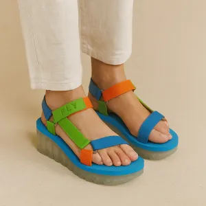 Adjustable Walking Shoes FLY LONDON YEFA PISTACHIO MULTI COLOR AZURRE