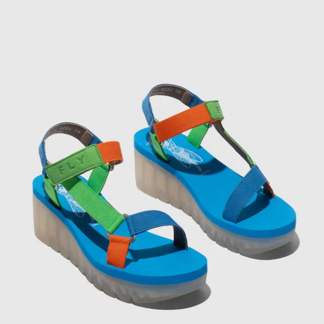 FLY LONDON YEFA PISTACHIO MULTI COLOR AZURRE Flexible Grip Flexible Outdoor Shoes