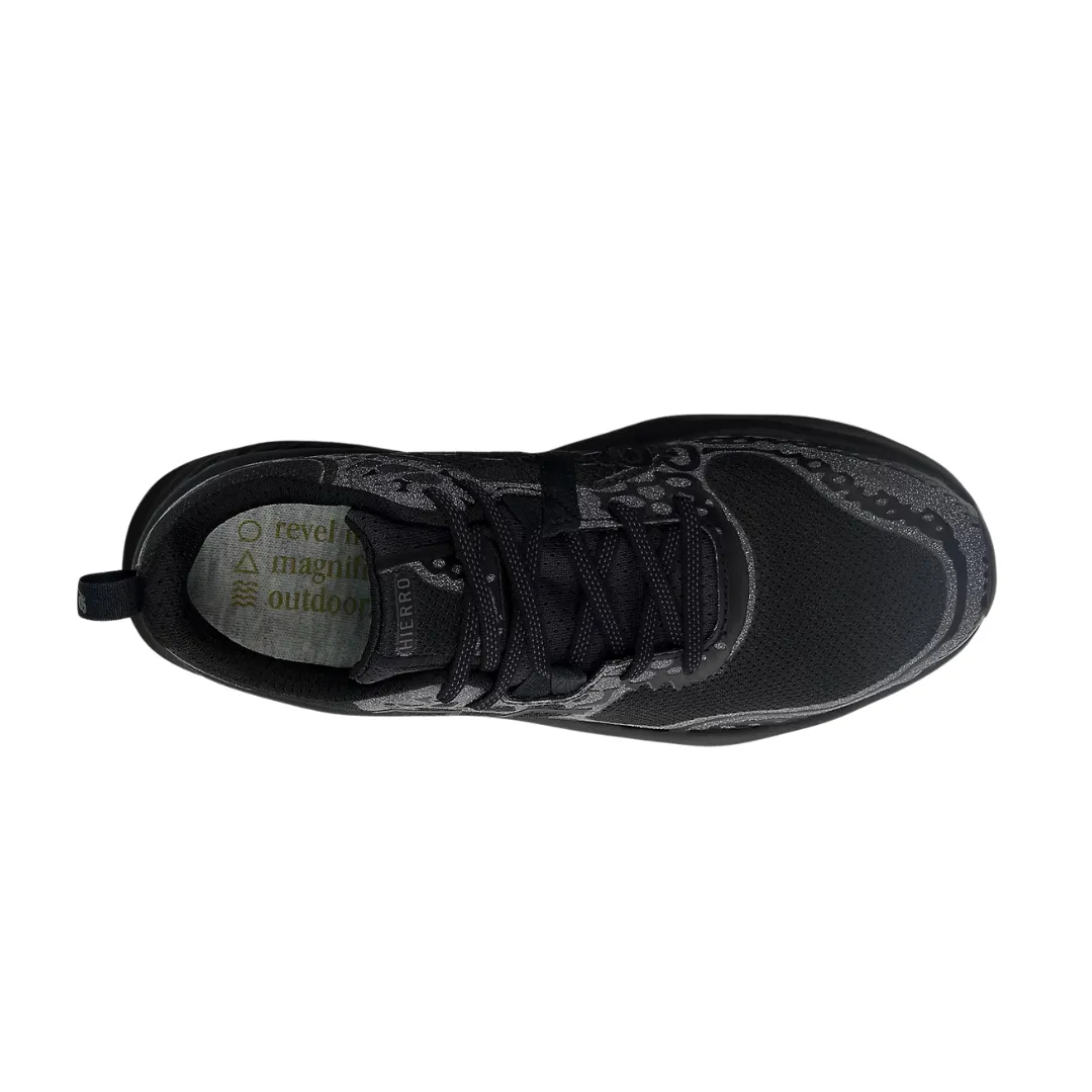 running in ultra - marathons shoes NEW BALANCE MTHIGA8 FRESH FOAM X HIERRO v8 MN'S (Medium) Black Synthetic & Mesh Running Shoes