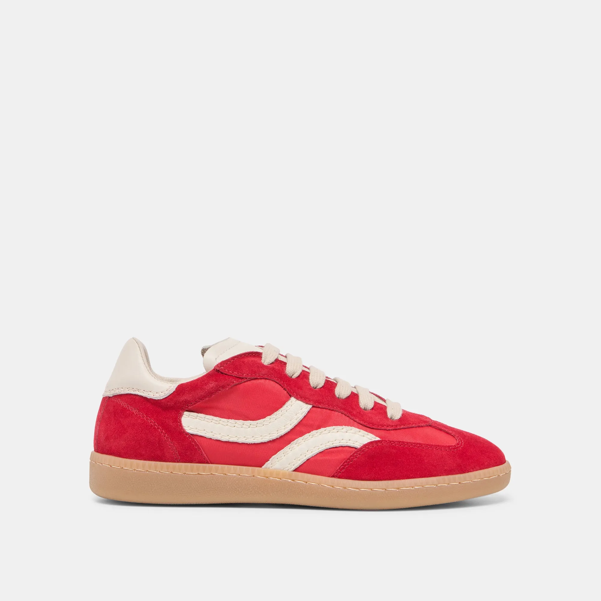 REBEL SNEAKERS CRIMSON NYLON Relaxed wear Bold Pattern