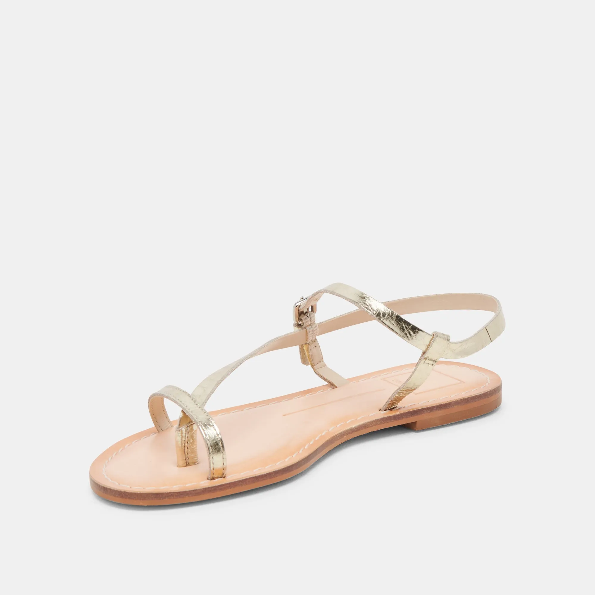 Comfortable Walk Fresh Touch WANDRE SANDALS GOLD DISTRESSED LEATHER