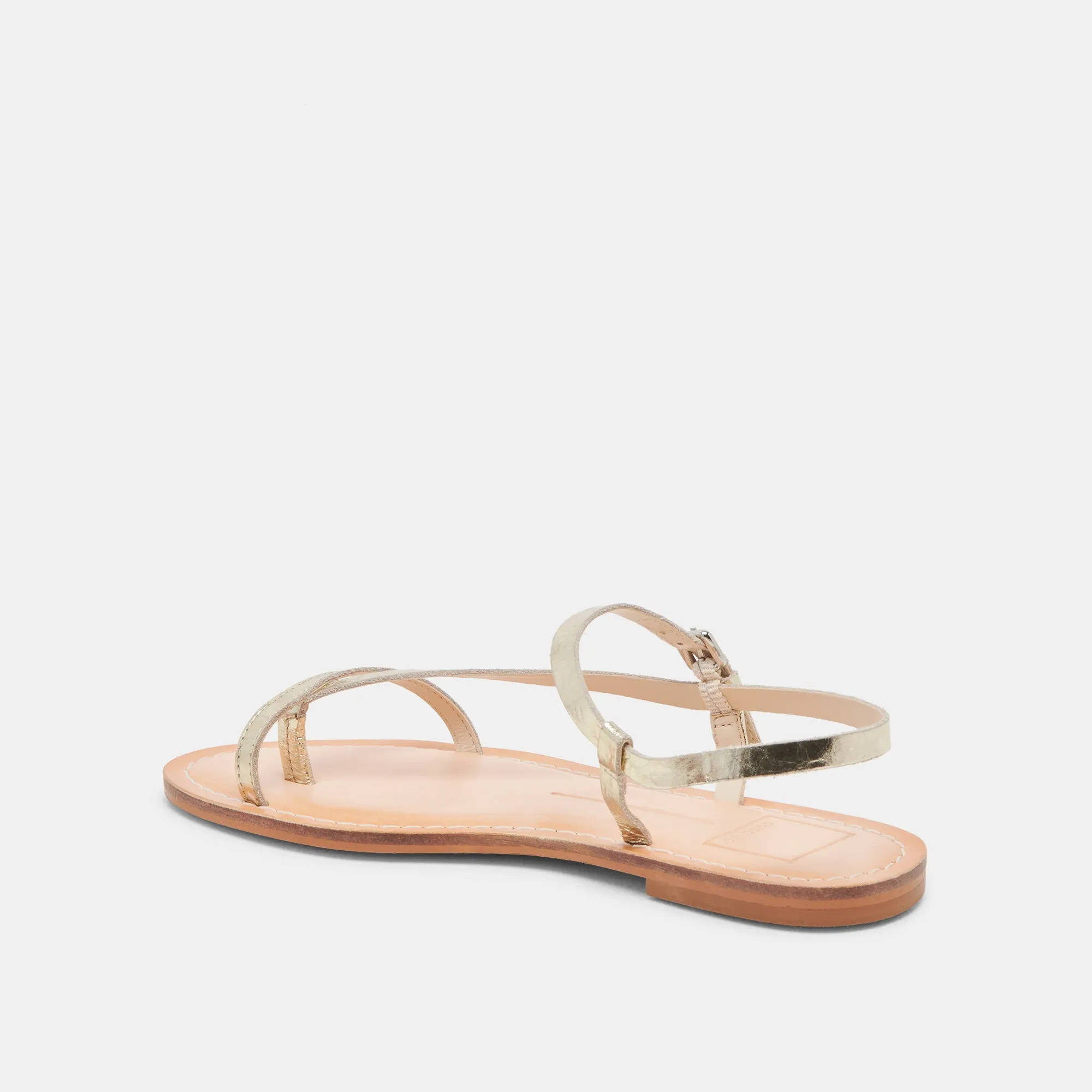Comfortable Hiking Shoes Weave Style WANDRE SANDALS GOLD DISTRESSED LEATHER