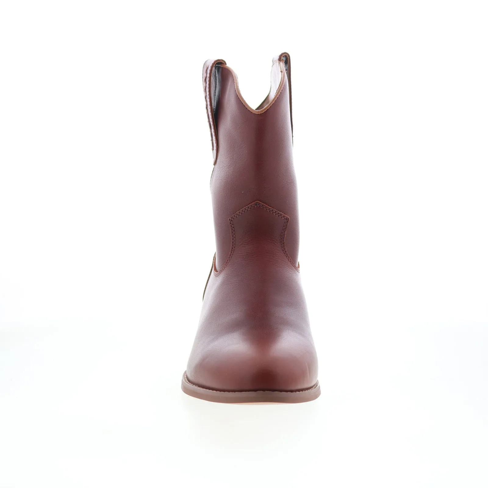 Daily Ready Cushioned Dingo Lefty Western Boot DI-212 Mens Burgundy Leather Slip On Western Boots