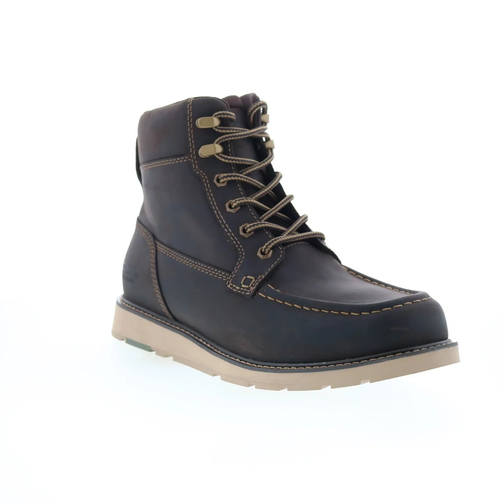 Stylish And Functional Lightweight Design Dunham Brisco Waterproof Lace Up Mens Brown Extra Wide Casual Dress Boots