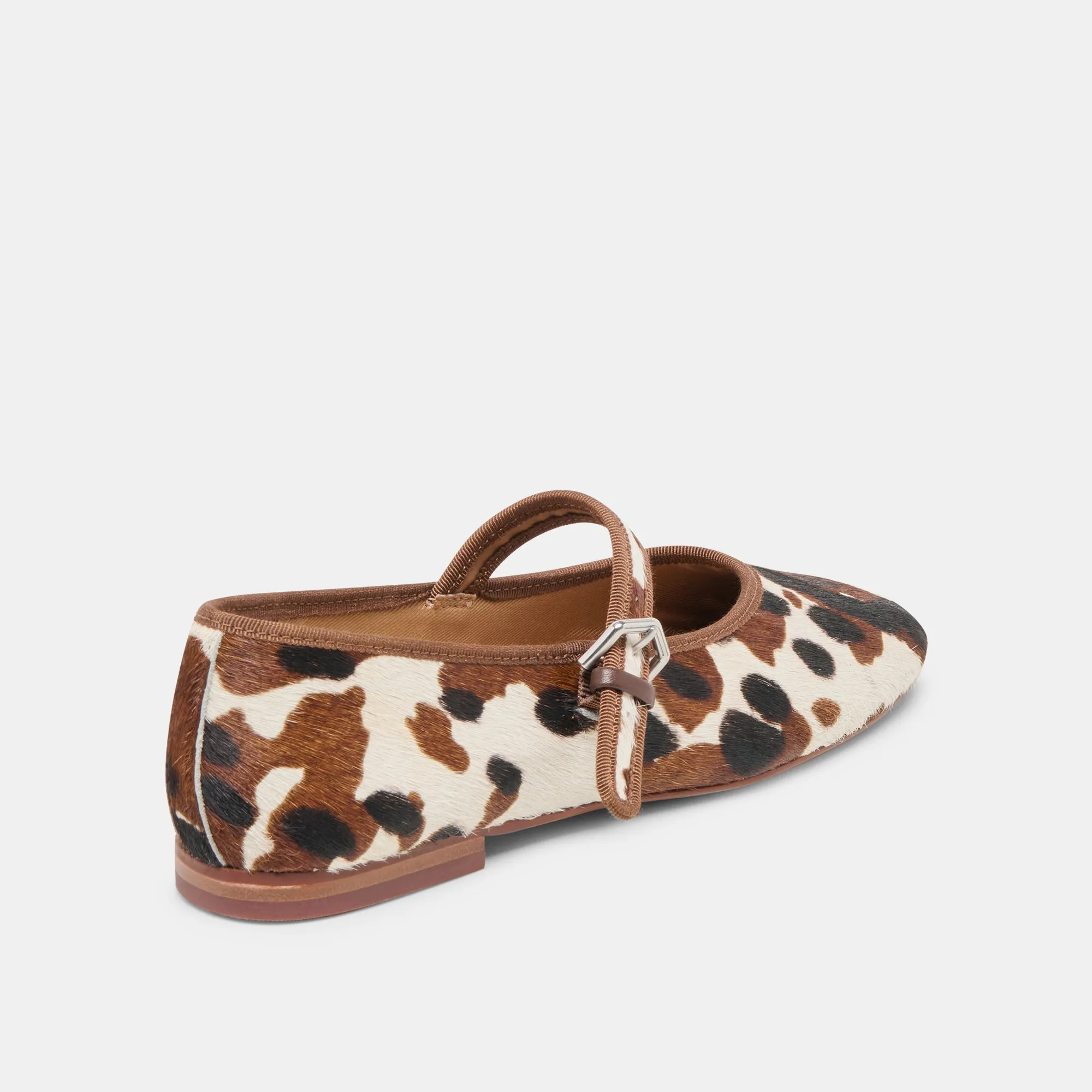 ROSLYN BALLET FLATS COCOA TAURUS CALF HAIR Bridge Path Island Step