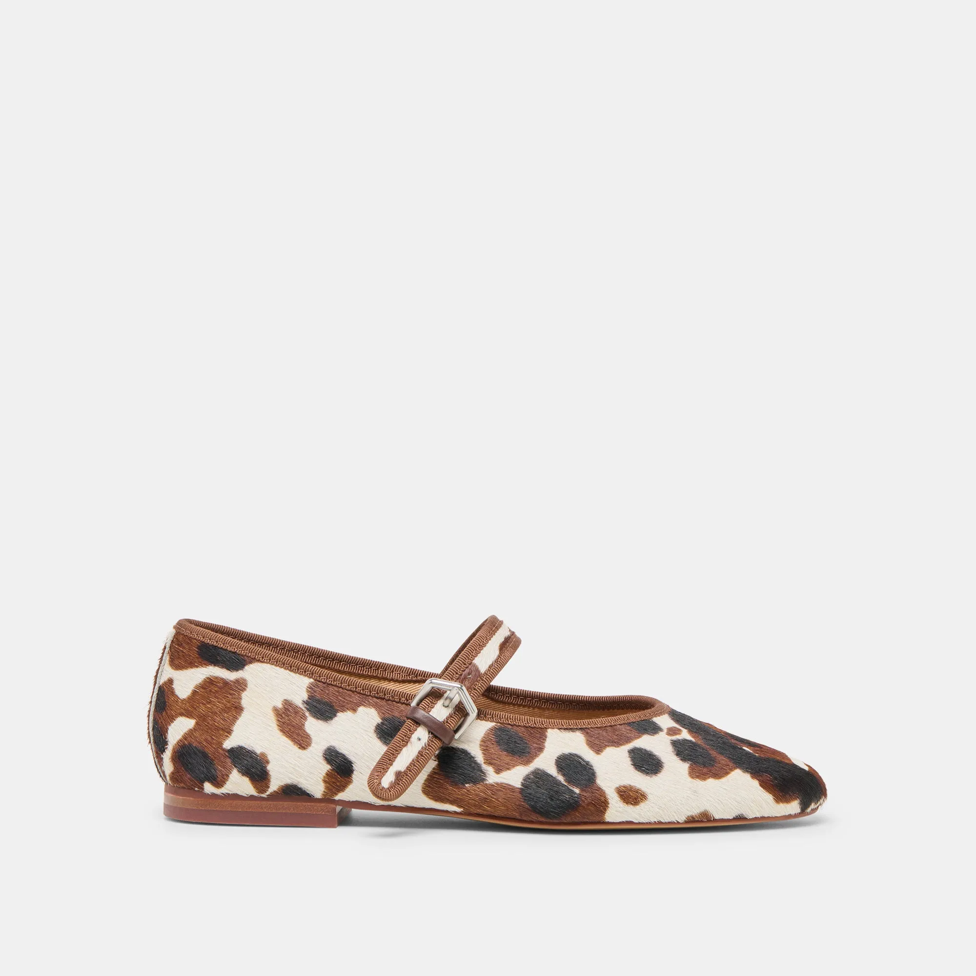 Love Step City Fresh ROSLYN BALLET FLATS COCOA TAURUS CALF HAIR