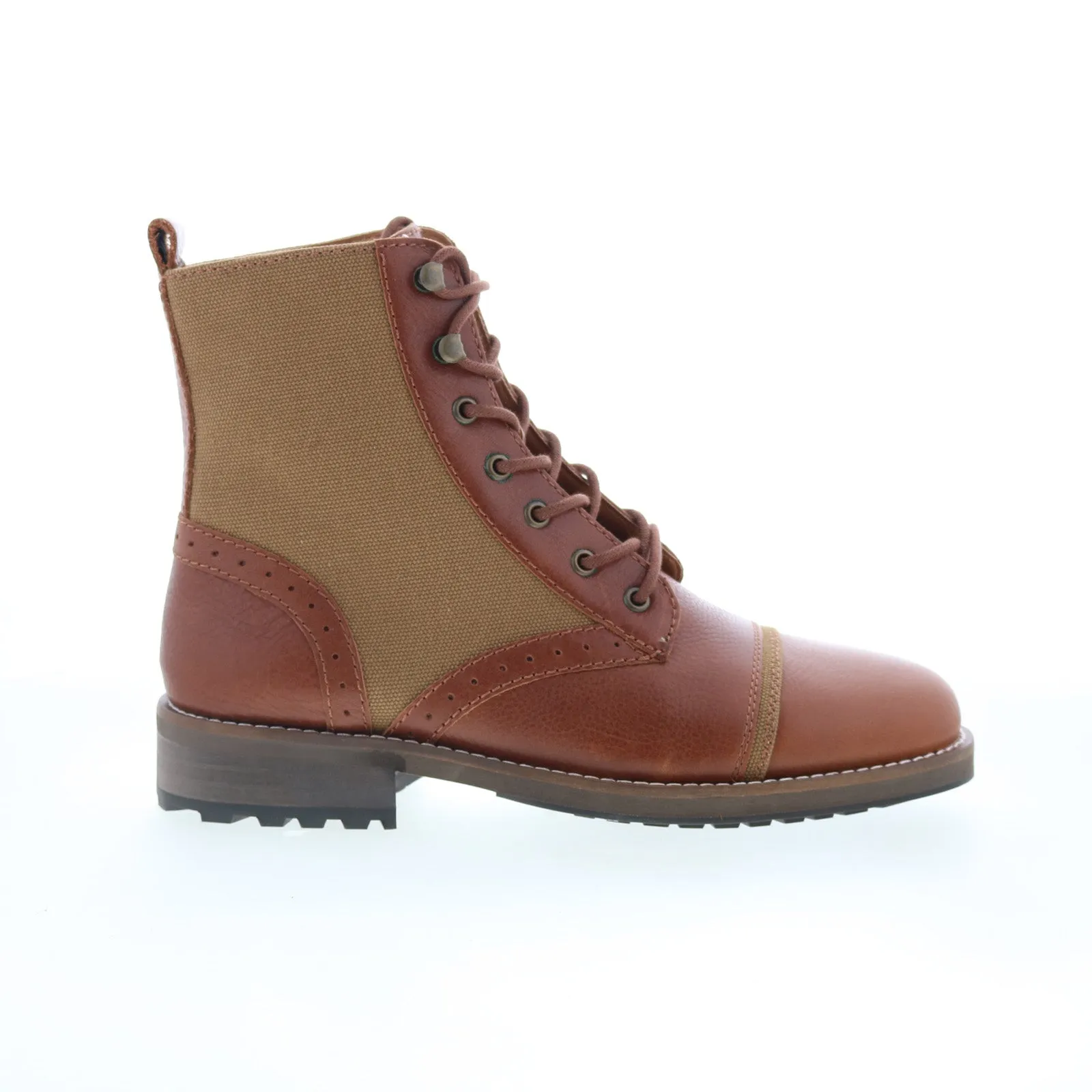 Hunter Rain Friendly Dingo Andy Casual Boot DI-203 Mens Brown Leather Lace Up Casual Dress Boots