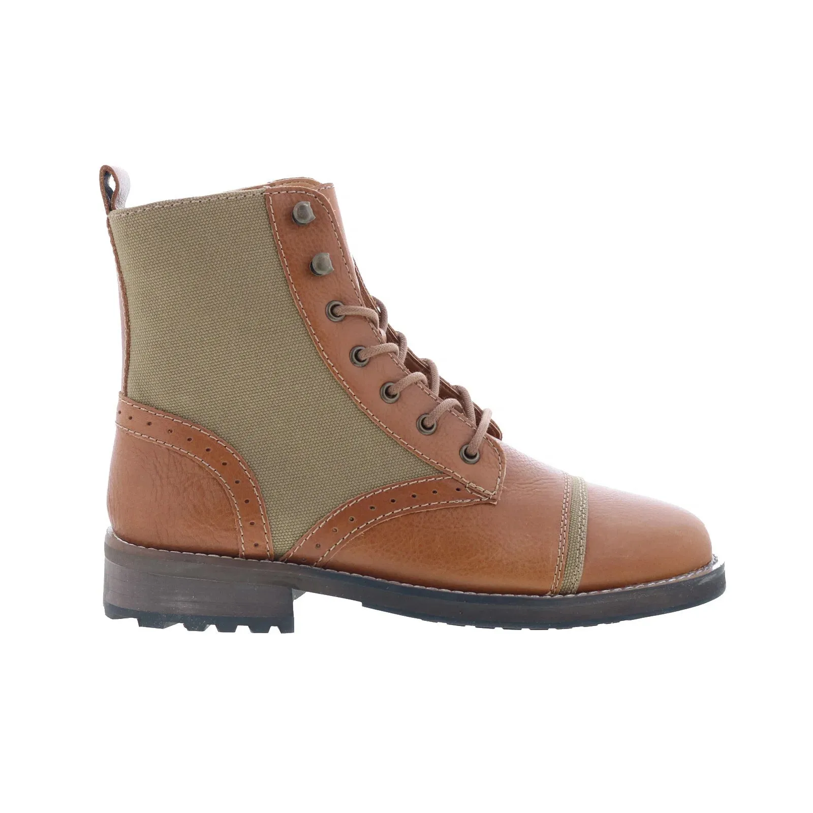 Dingo Andy Casual Boot DI-203 Mens Brown Leather Lace Up Casual Dress Boots Shock-absorbing Work Terrain