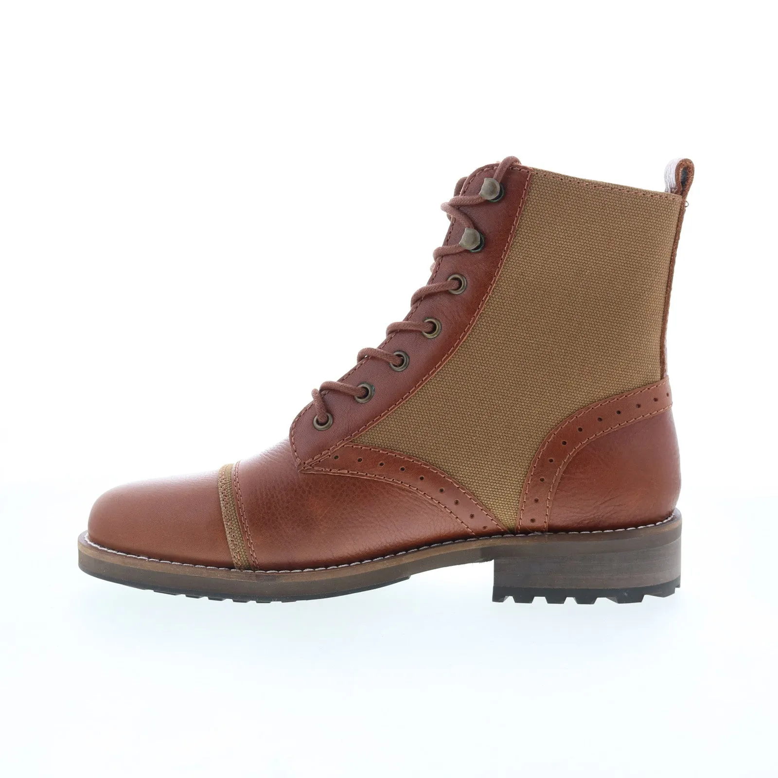Dingo Andy Casual Boot DI-203 Mens Brown Leather Lace Up Casual Dress Boots Comfortable Style Modern Lines