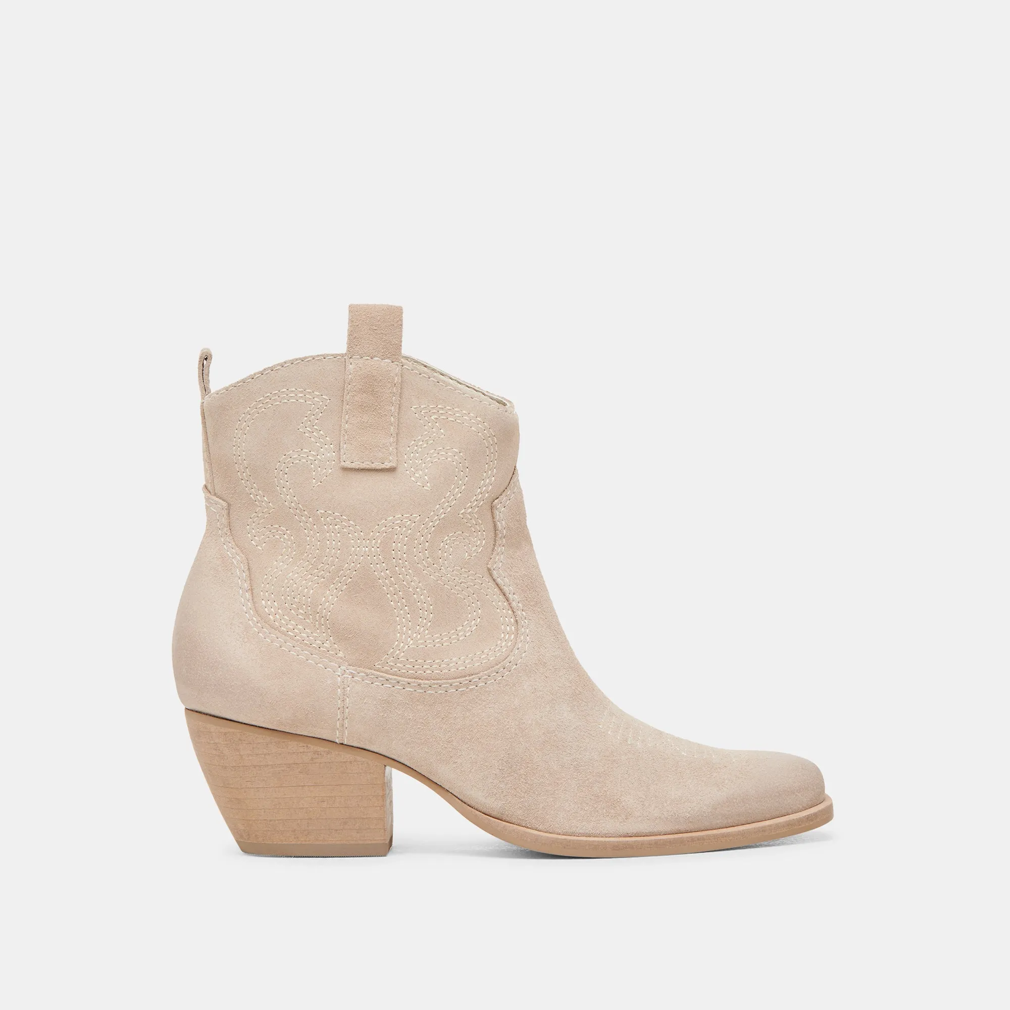 SHANIA BOOTIES TAUPE SUEDE Water Resistant Durable Sole