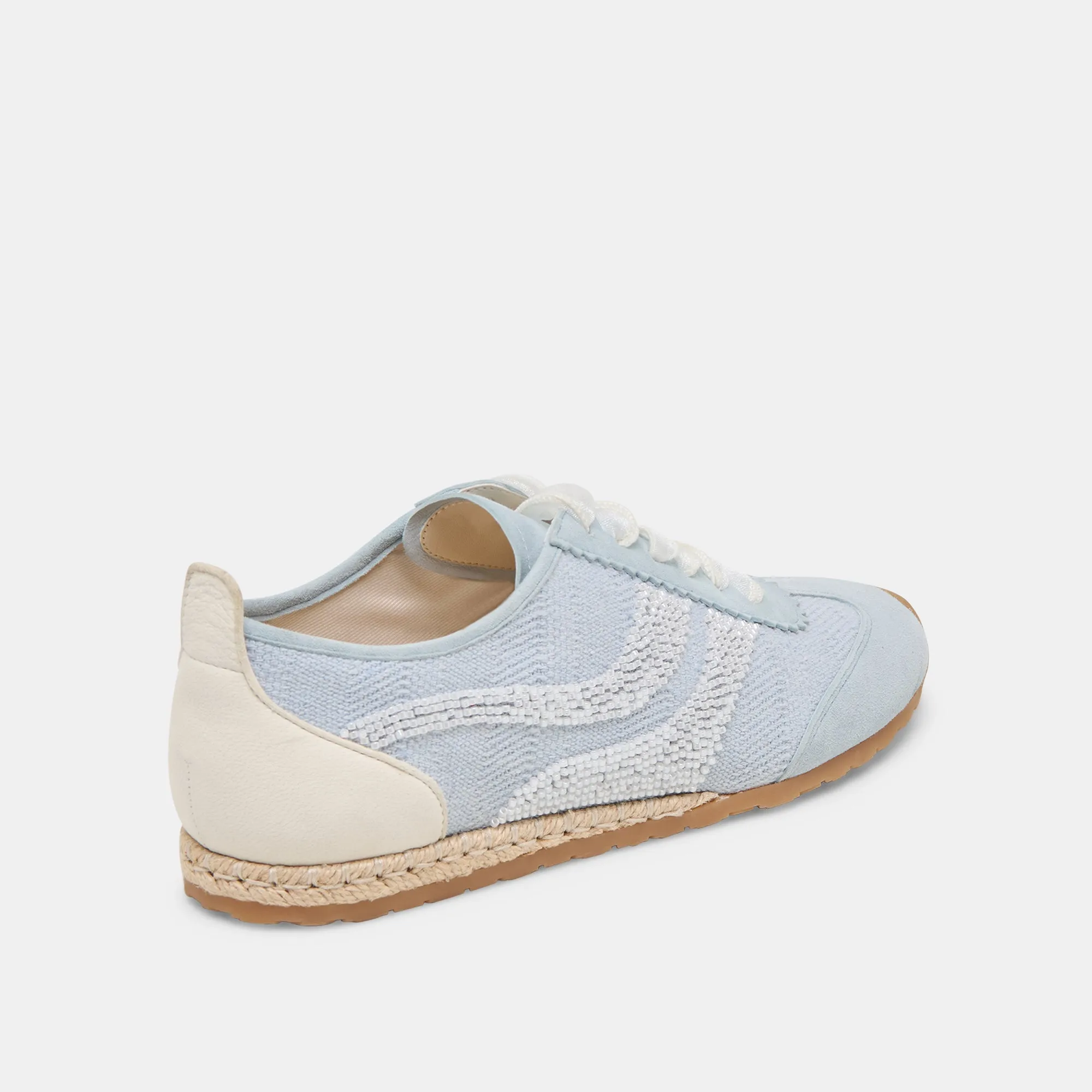 Boosted style Quick Travel DREAM BEAD SNEAKERS BLUE MULTI BURLAP