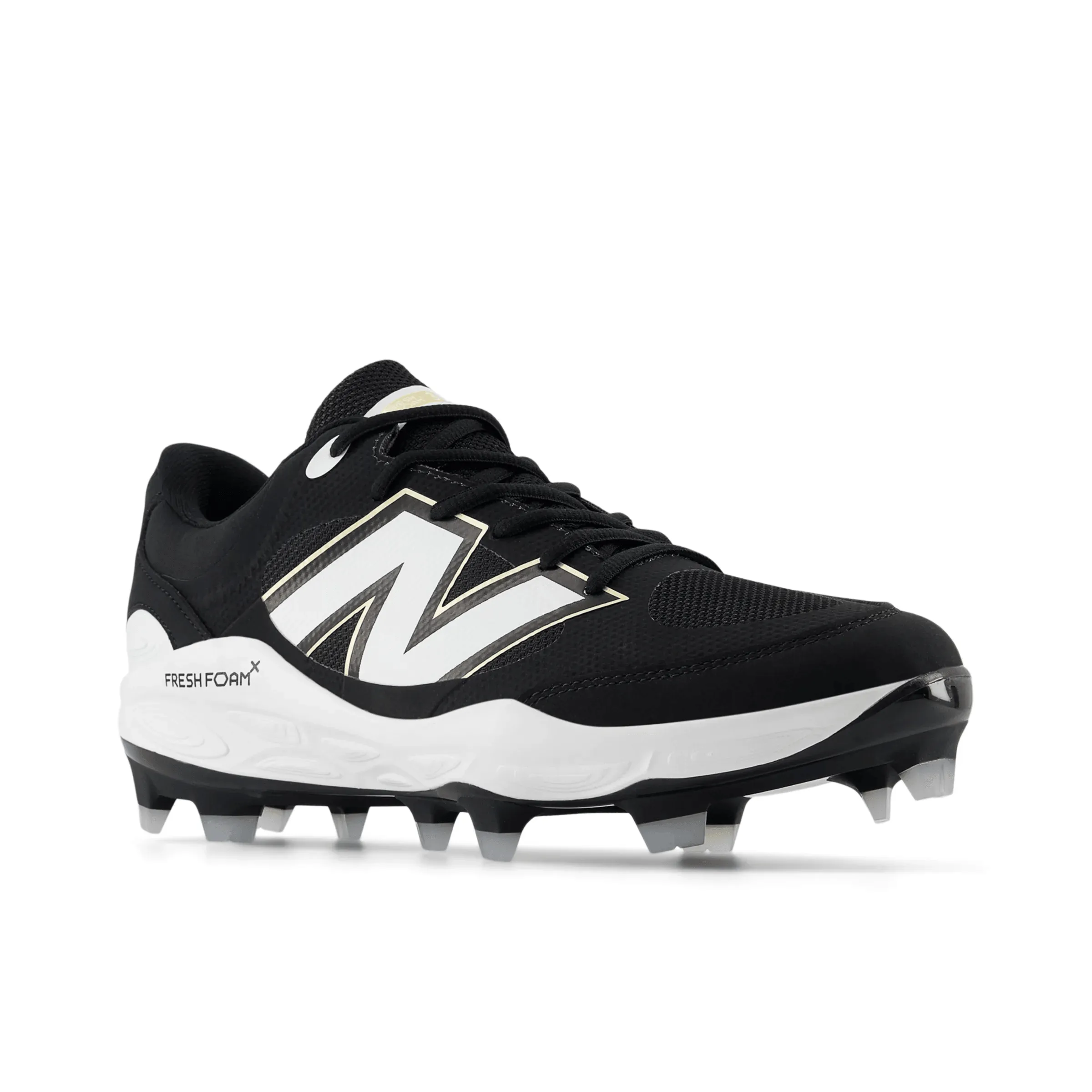 New Balance Men's Fresh Foam 3000 v7 Molded Baseball Cleats - Black - PL3000K7 Running Track Structured ease