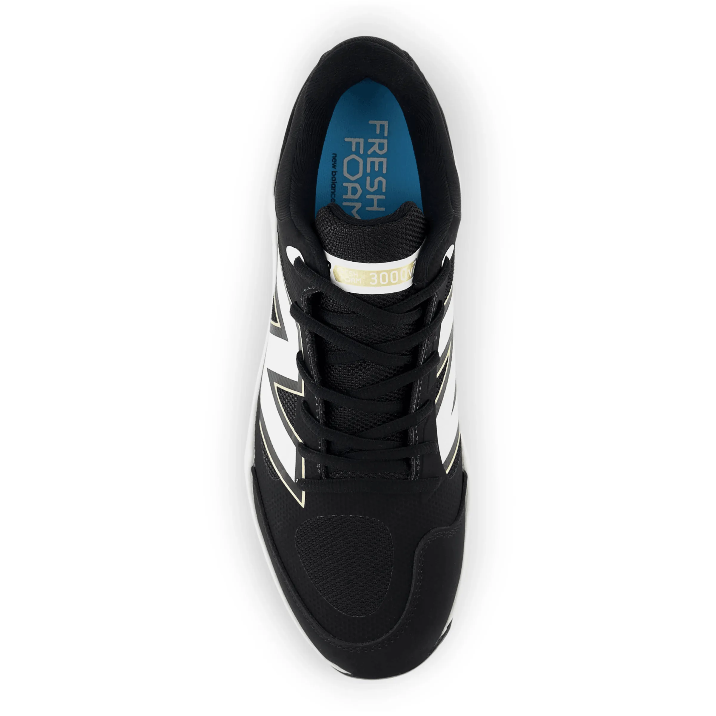 New Balance Men's Fresh Foam 3000 v7 Molded Baseball Cleats - Black - PL3000K7 Streamlined Style