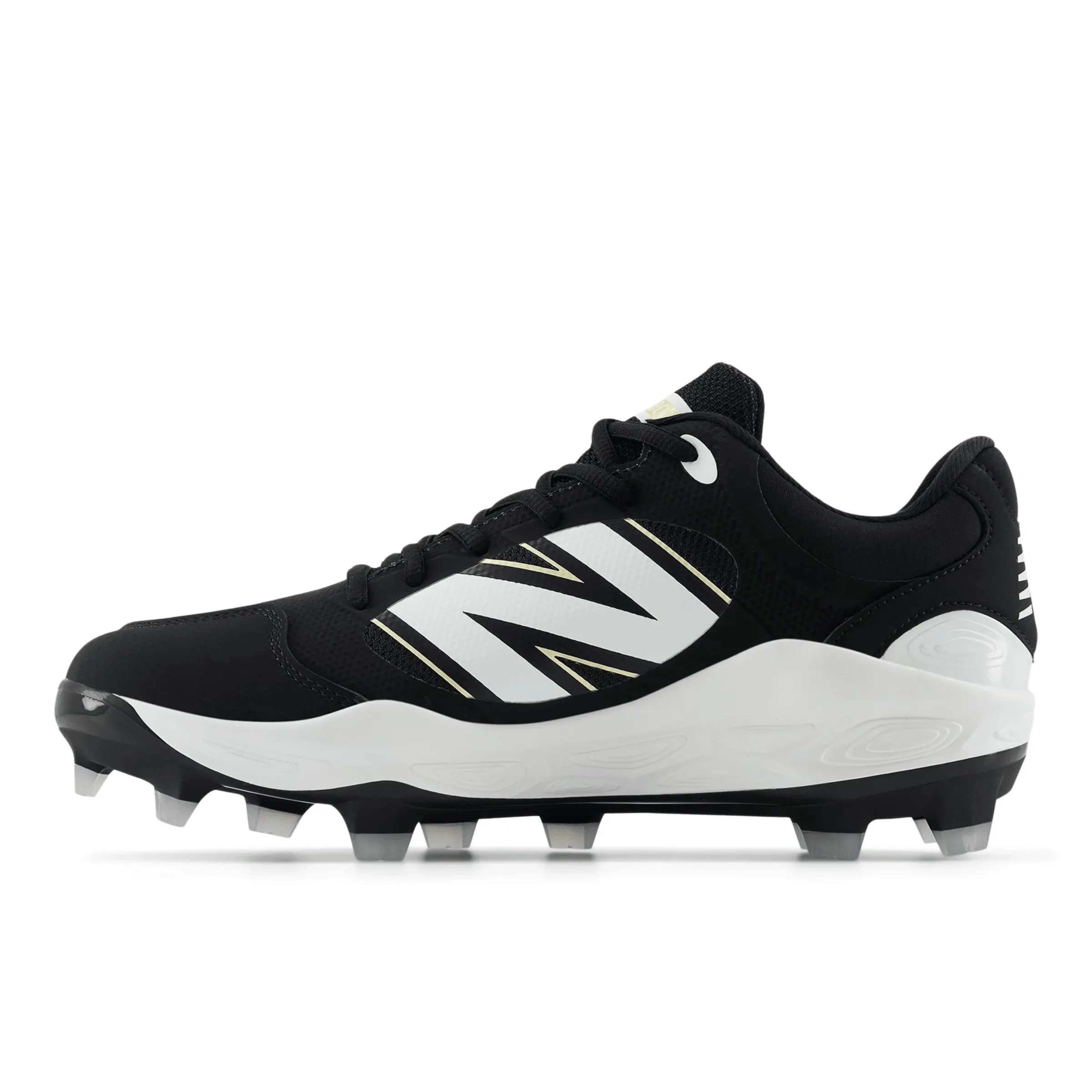 City Hustler New Balance Men's Fresh Foam 3000 v7 Molded Baseball Cleats - Black - PL3000K7