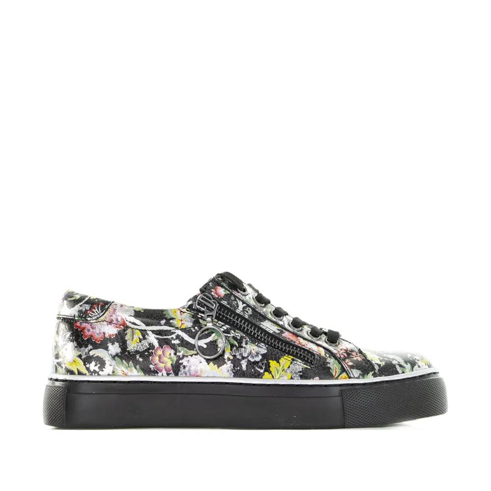 ZIERA PAMELA BLACK FLORAL High Top easy move