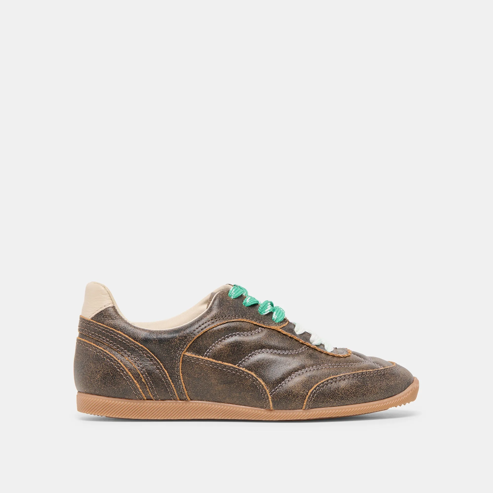 LAINI SNEAKERS BROWN DISTRESSED LEATHER Power Move Adaptive design