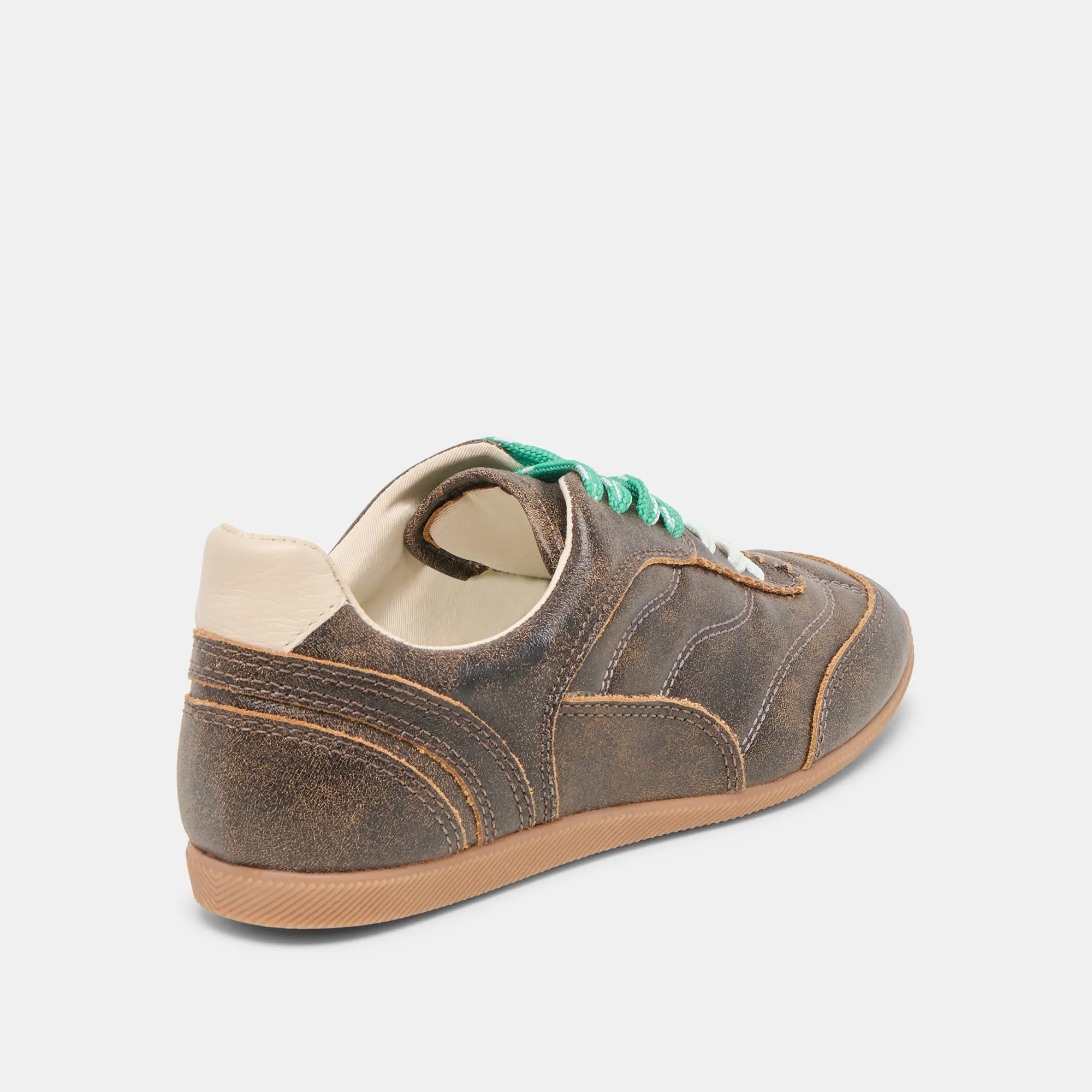 Quick Outfits Layered silhouette LAINI SNEAKERS BROWN DISTRESSED LEATHER