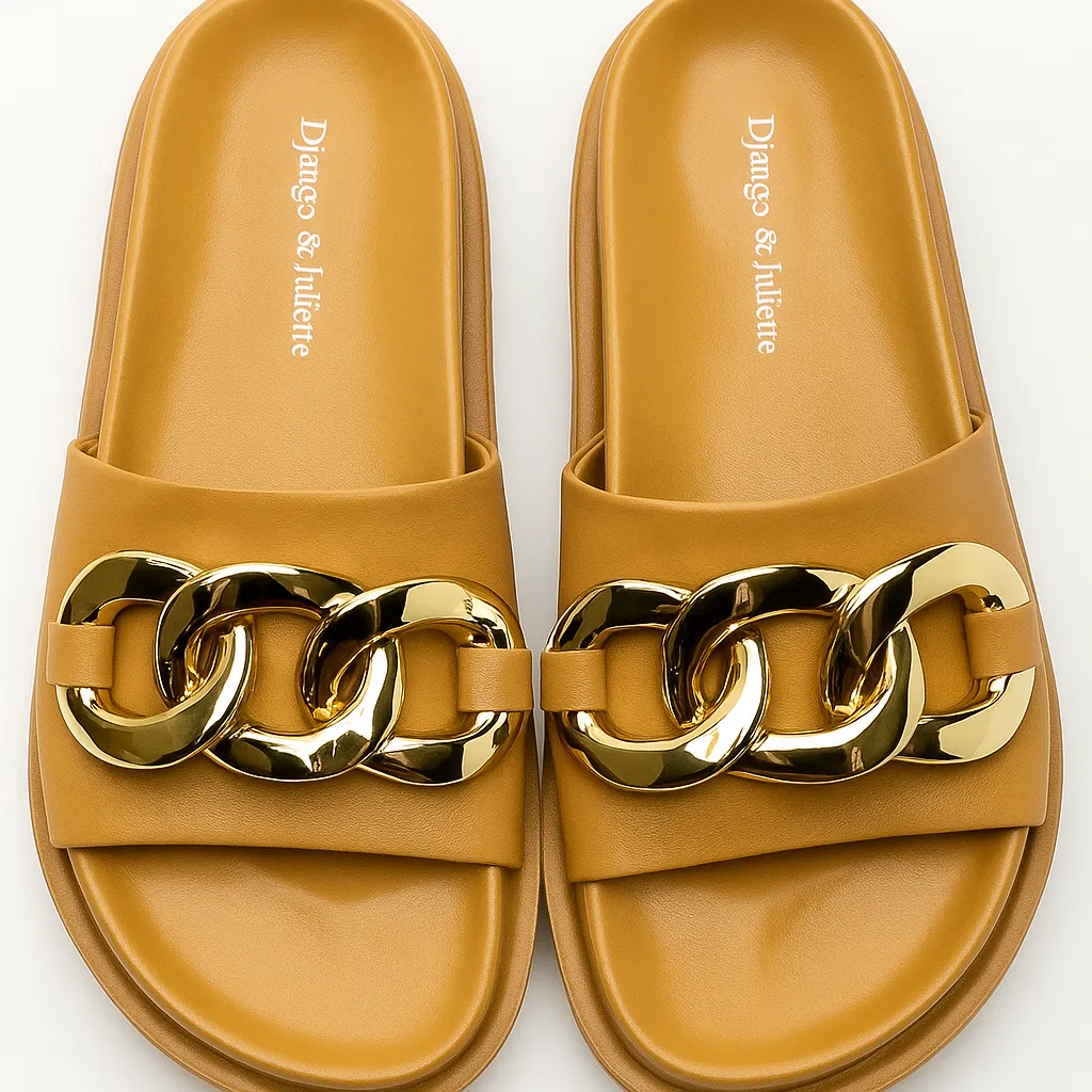 DJANGO & JULIETTE UBECCA TAN Travel Comfort Step Slip Ease Walk