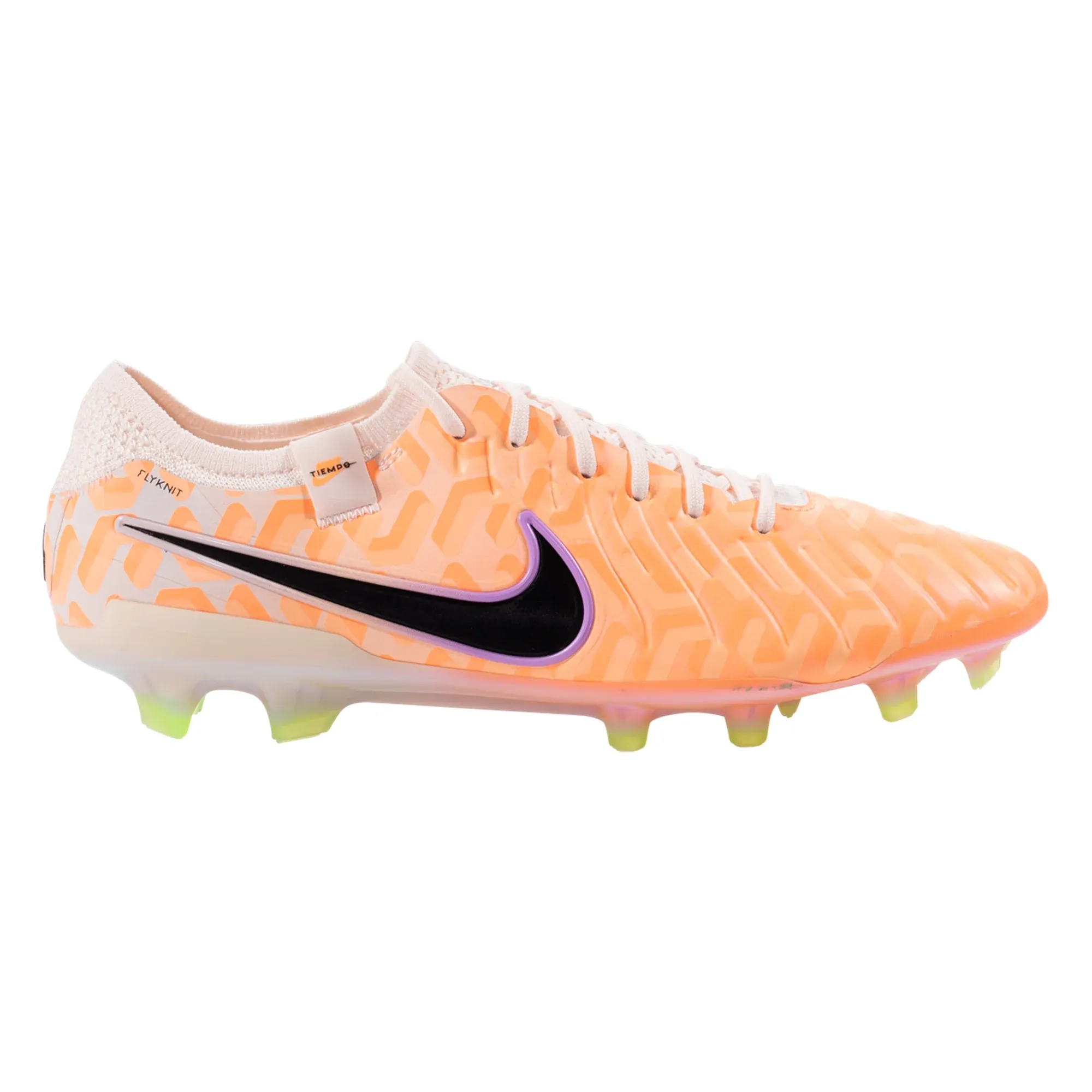Warm Down Toe Protection Nike Leged 10 Elite WC FG Soccer Cleats (Guava Ice/Black)