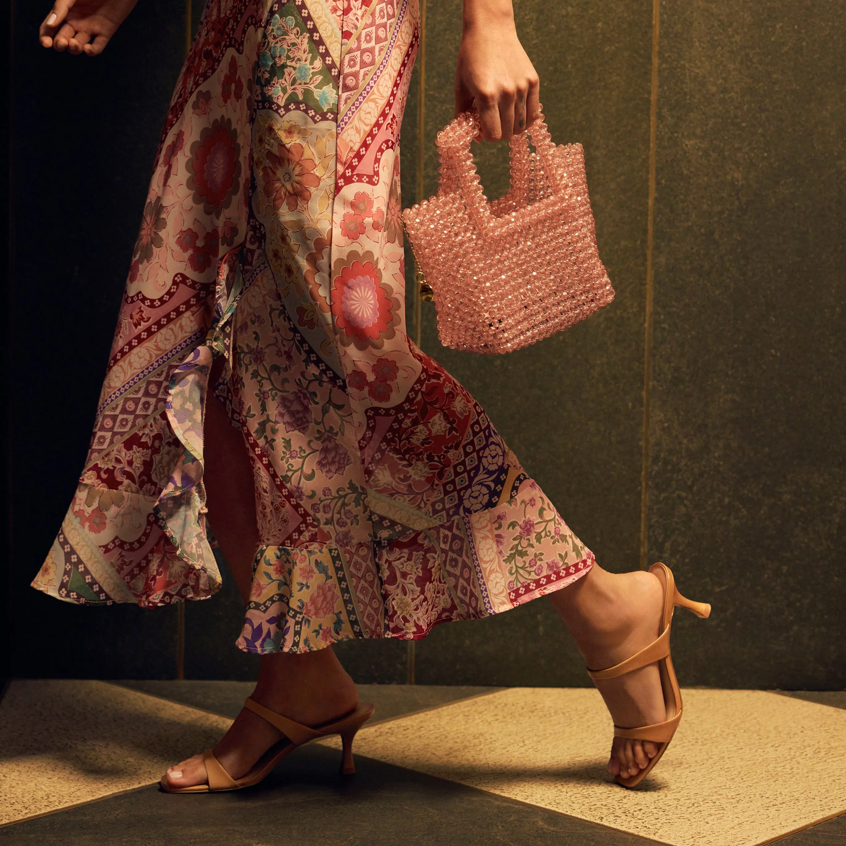 elegant design GENORA HEELS CAFE LEATHER
