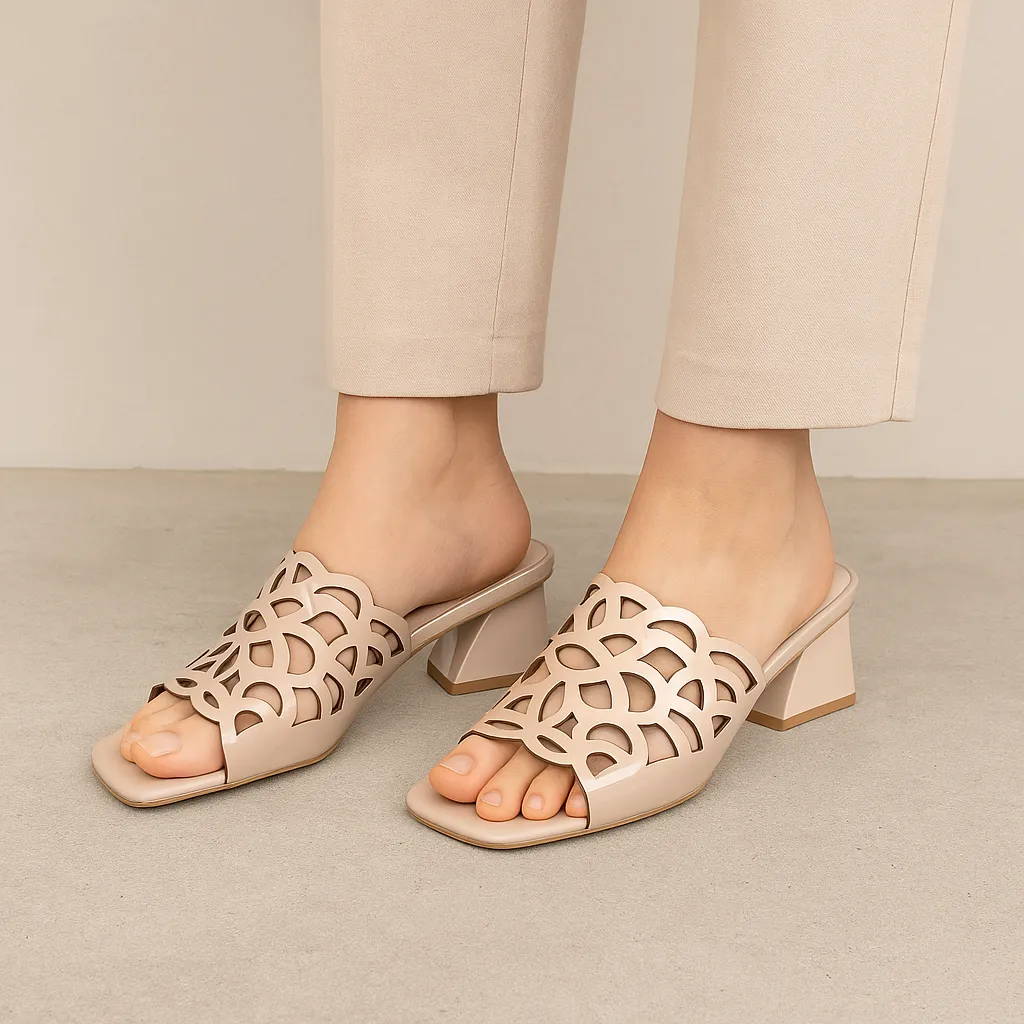 DJANGO & JULIETTE ILESAT CAFE PATENT Chic Wedding Sandals Holiday Sandals