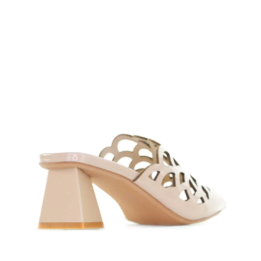 Chic Heeled Booties DJANGO & JULIETTE ILESAT CAFE PATENT