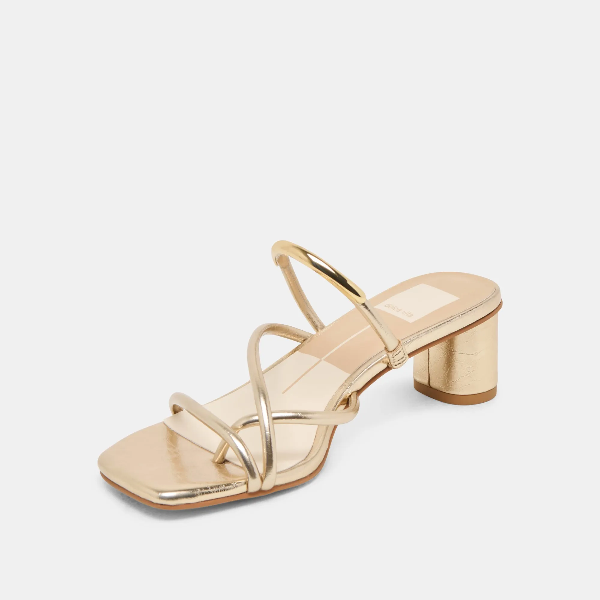 NAIRA HEELS GOLD METALLIC STELLA Fashion Heels for Summer