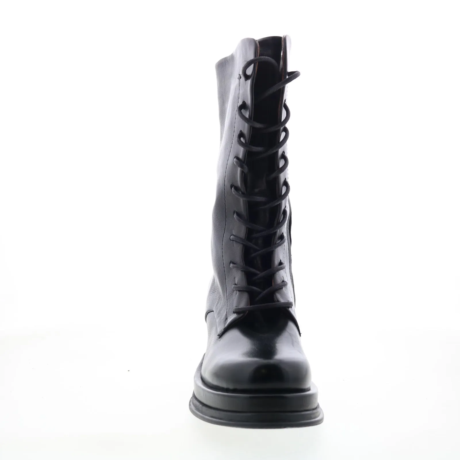 Ski Resort Visitor A.S. 98 Caden Womens Black Leather Lace Up Casual Dress Boots