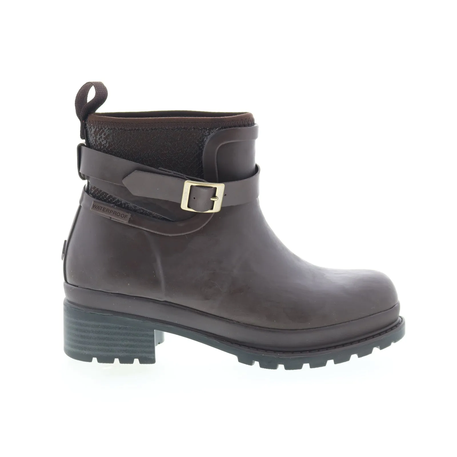 Cozy And Warm Daily Function Original Muck Liberty Ankle Rubber WP Womens Brown Ankle & Booties Boots