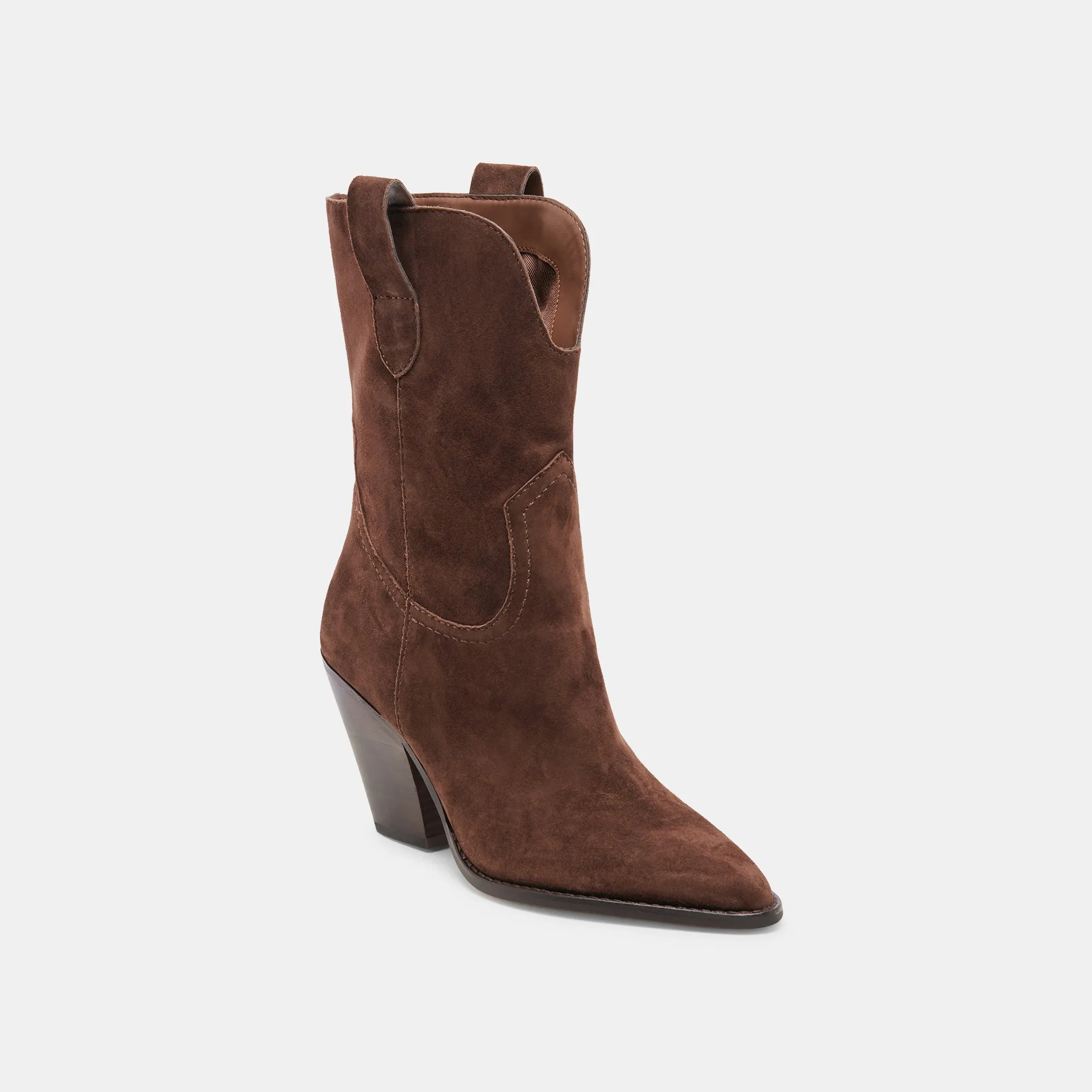 JESSEY BOOTS DK BROWN SUEDE Heavy Duty Support Smart Look