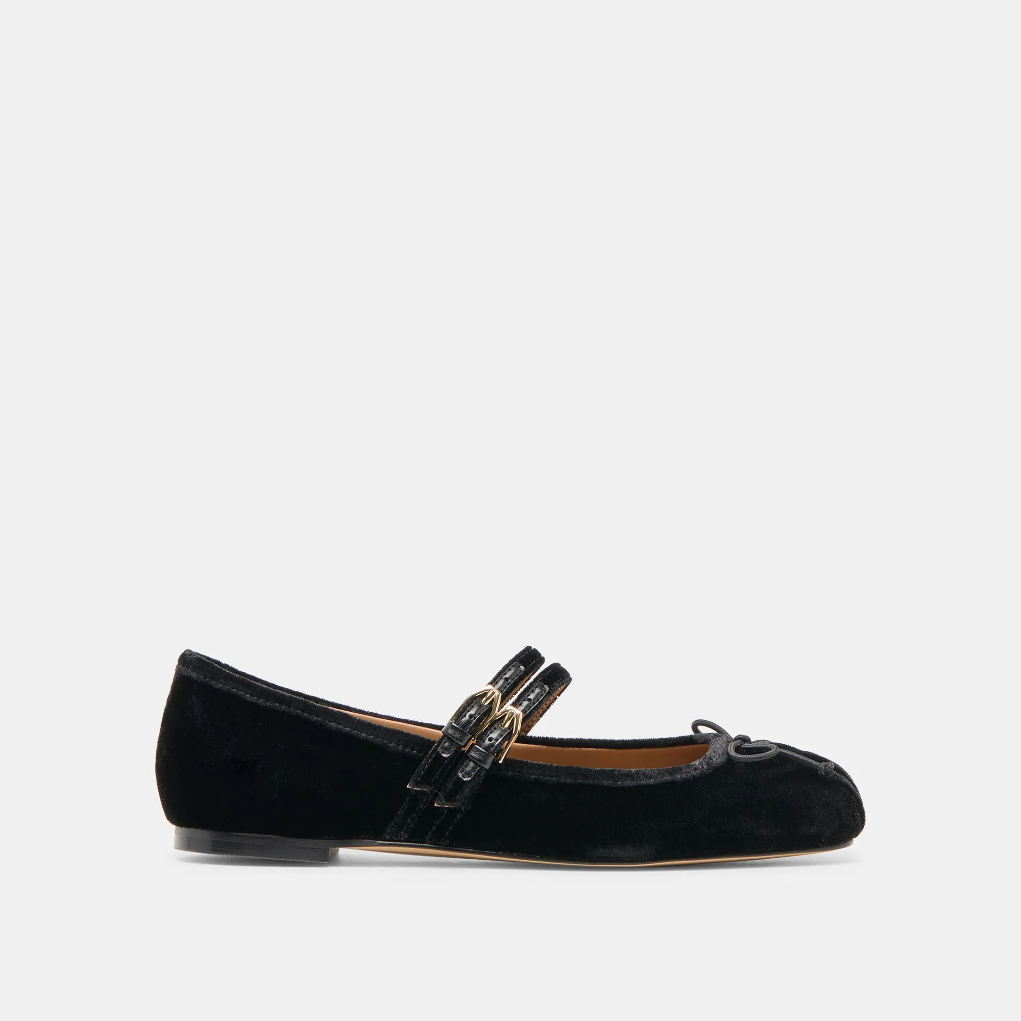 Shop Walk GIBSEN BALLET FLATS NERO VELVET