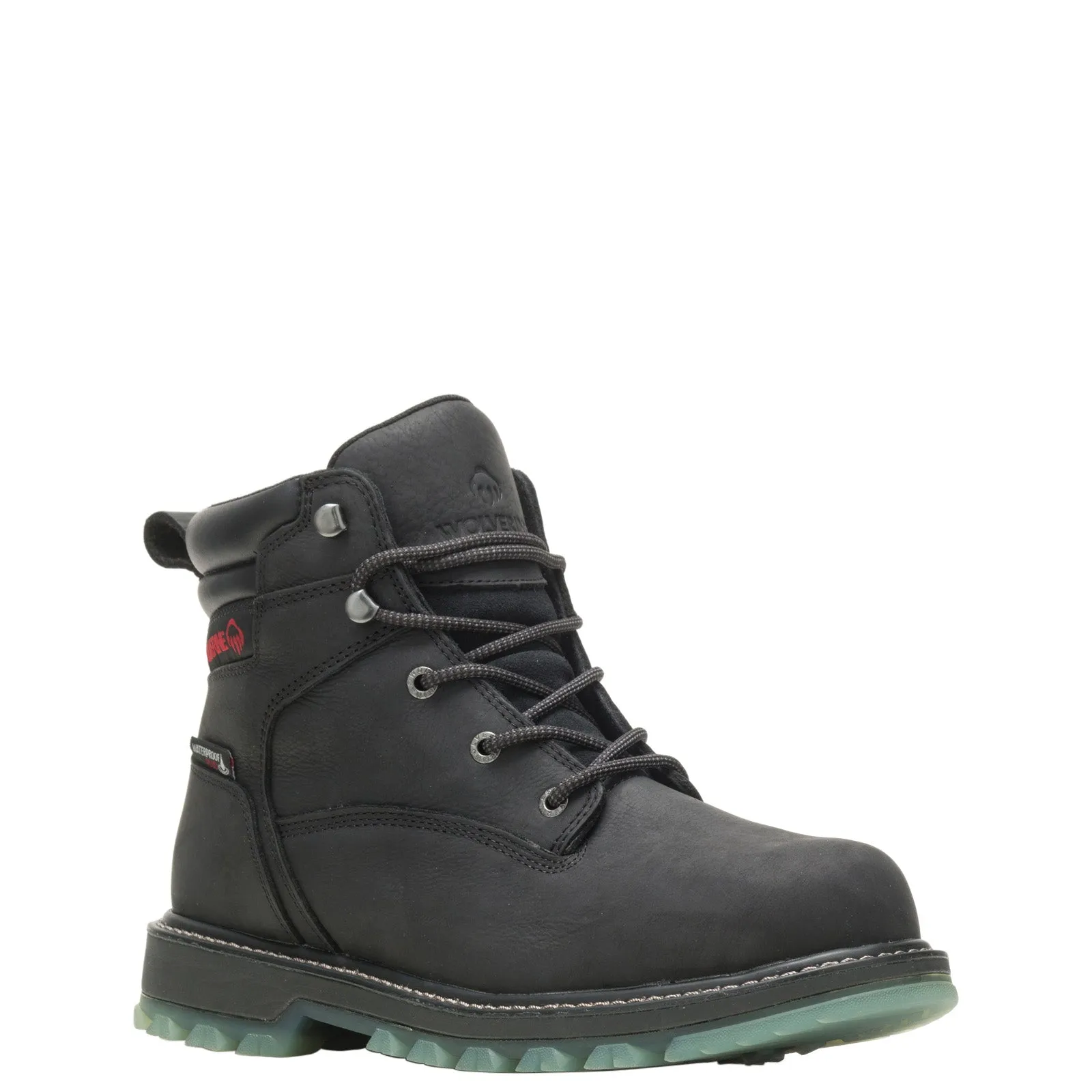 Elasticated Wolverine Floorhand LX Waterproof 6" W230011 Mens Black Work Boots